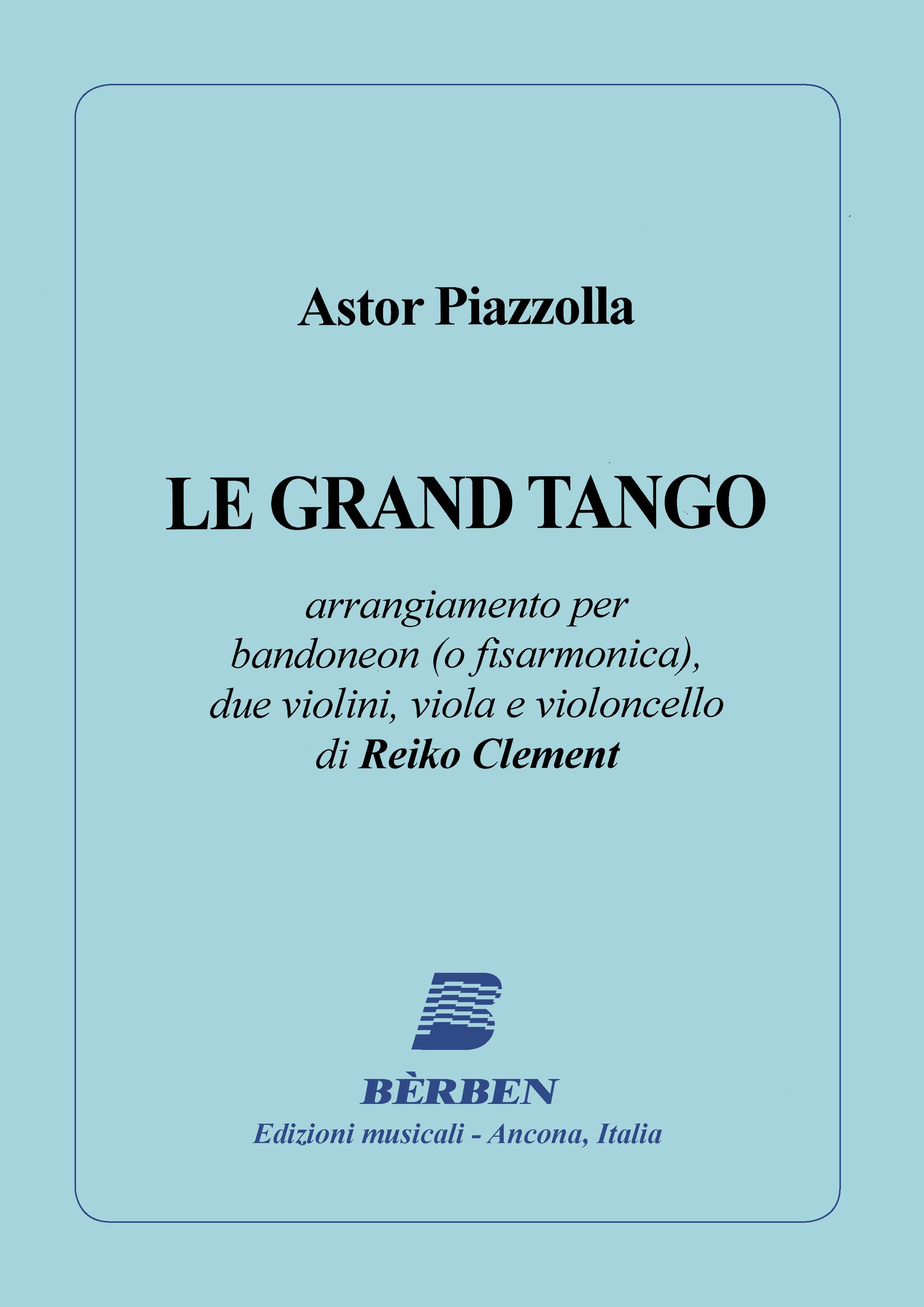 Piazzolla: Le grand tango (arr. for bandoneon & string quartet)
