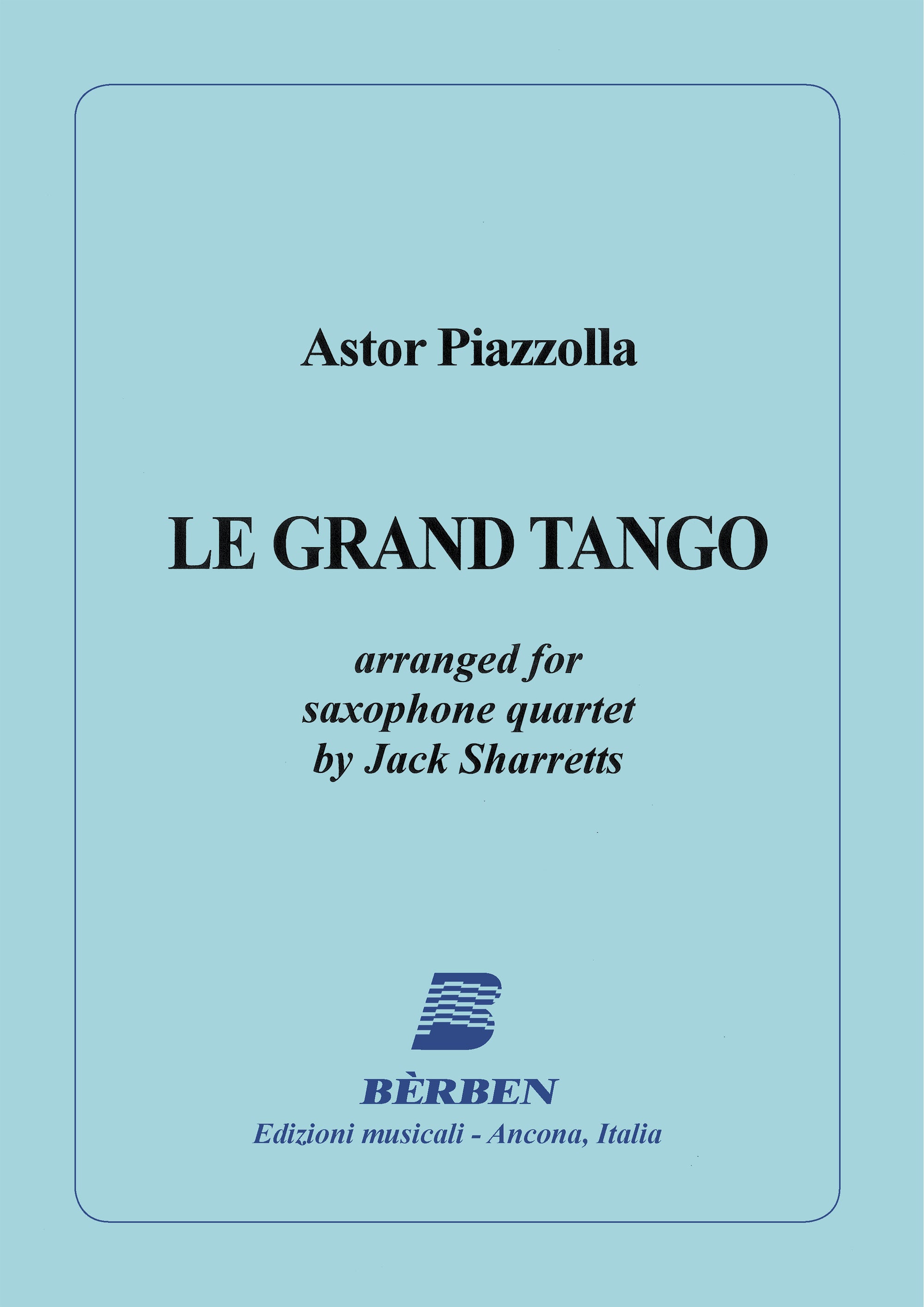 Piazzolla: Le grand tango (arr. for sax quartet)