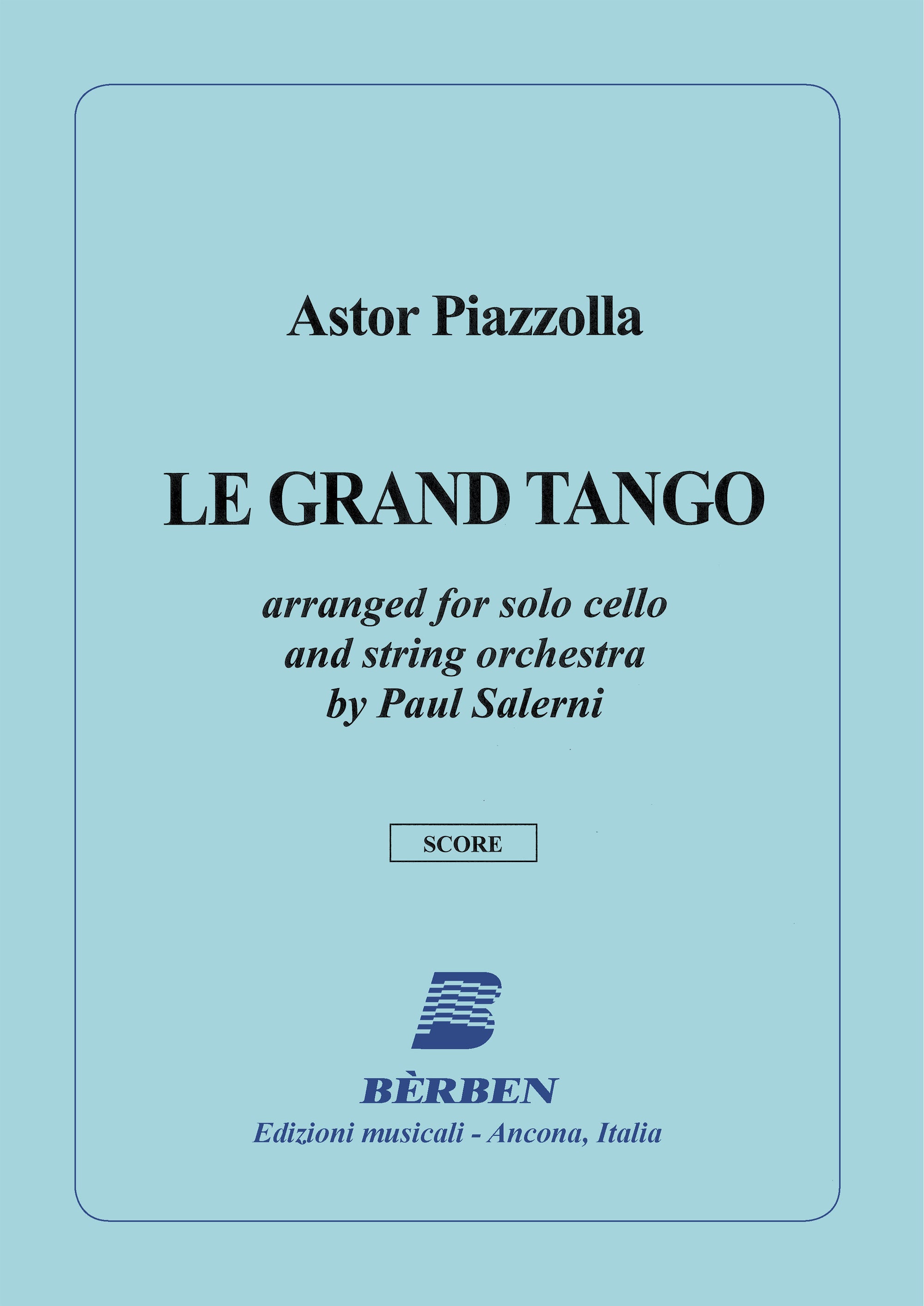 Piazzolla: Le grand tango (arr. for cello & string orchestra)