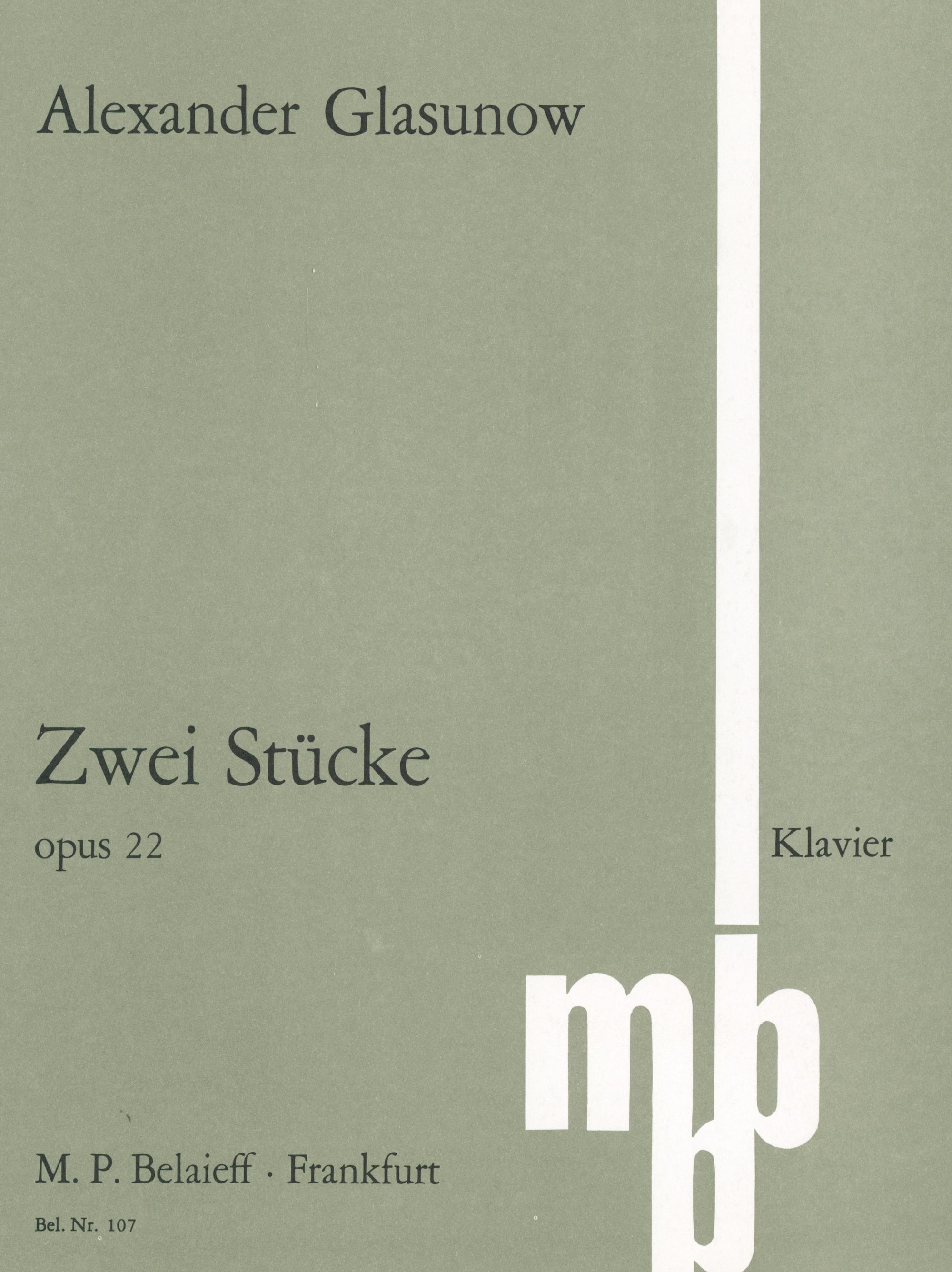 Glazunov: 2 Pieces, Op. 22