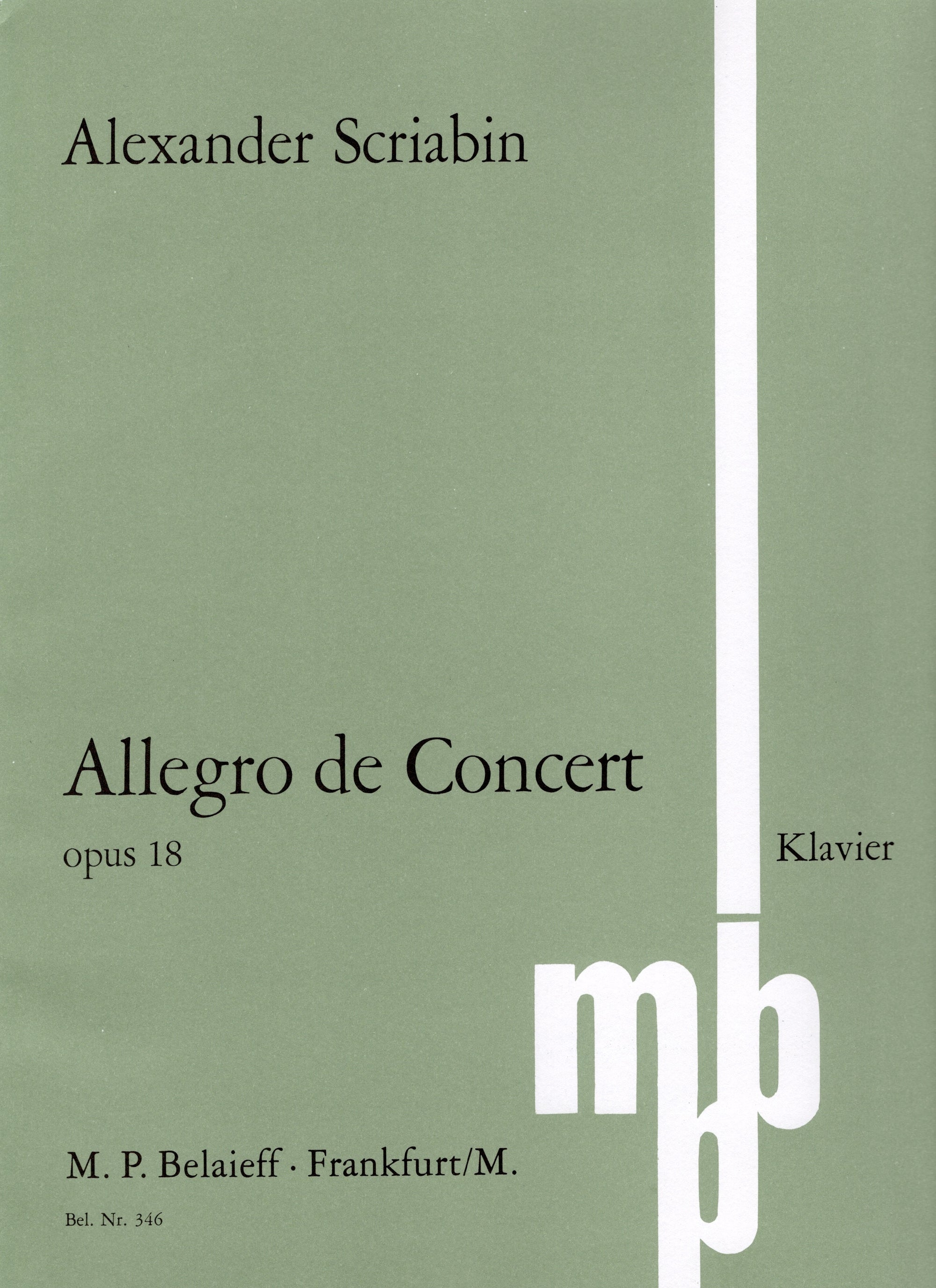 Scriabin: Allegro de Concert, Op. 18