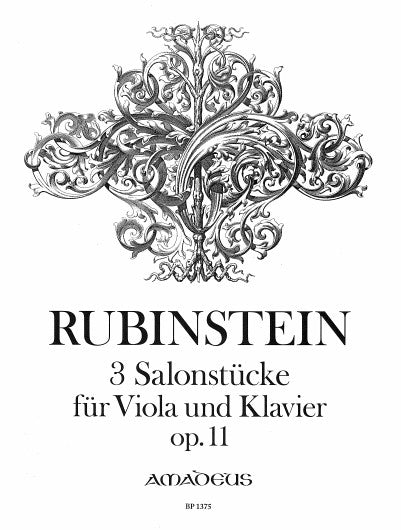 Rubinstein: 3 Salon Pieces, Op. 11 (version for viola & piano)
