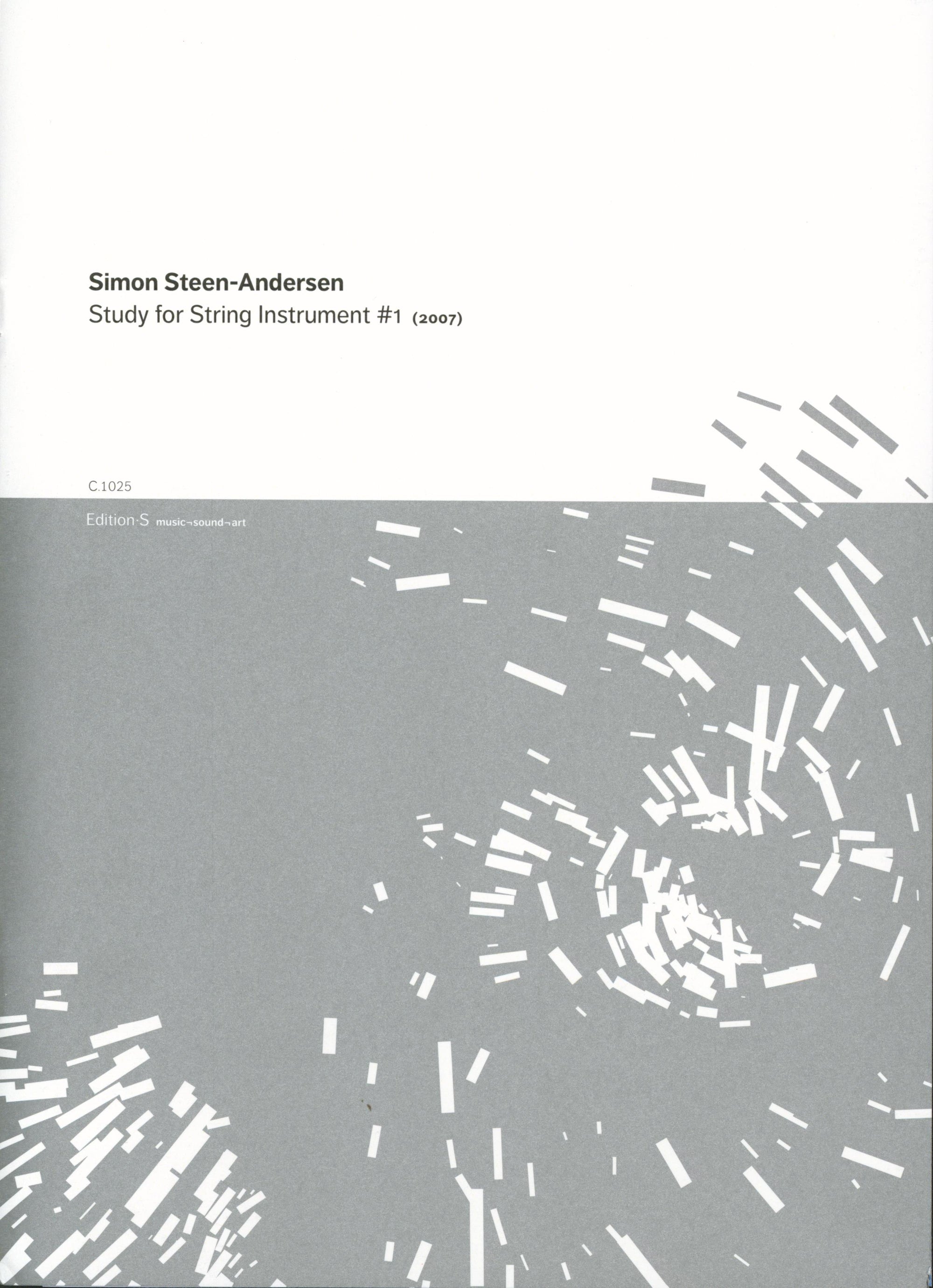 Steen-Andersen: Study for String Instrument No. 1