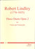 Lindley: 3 Duets for Violin and Cello, Op. 2
