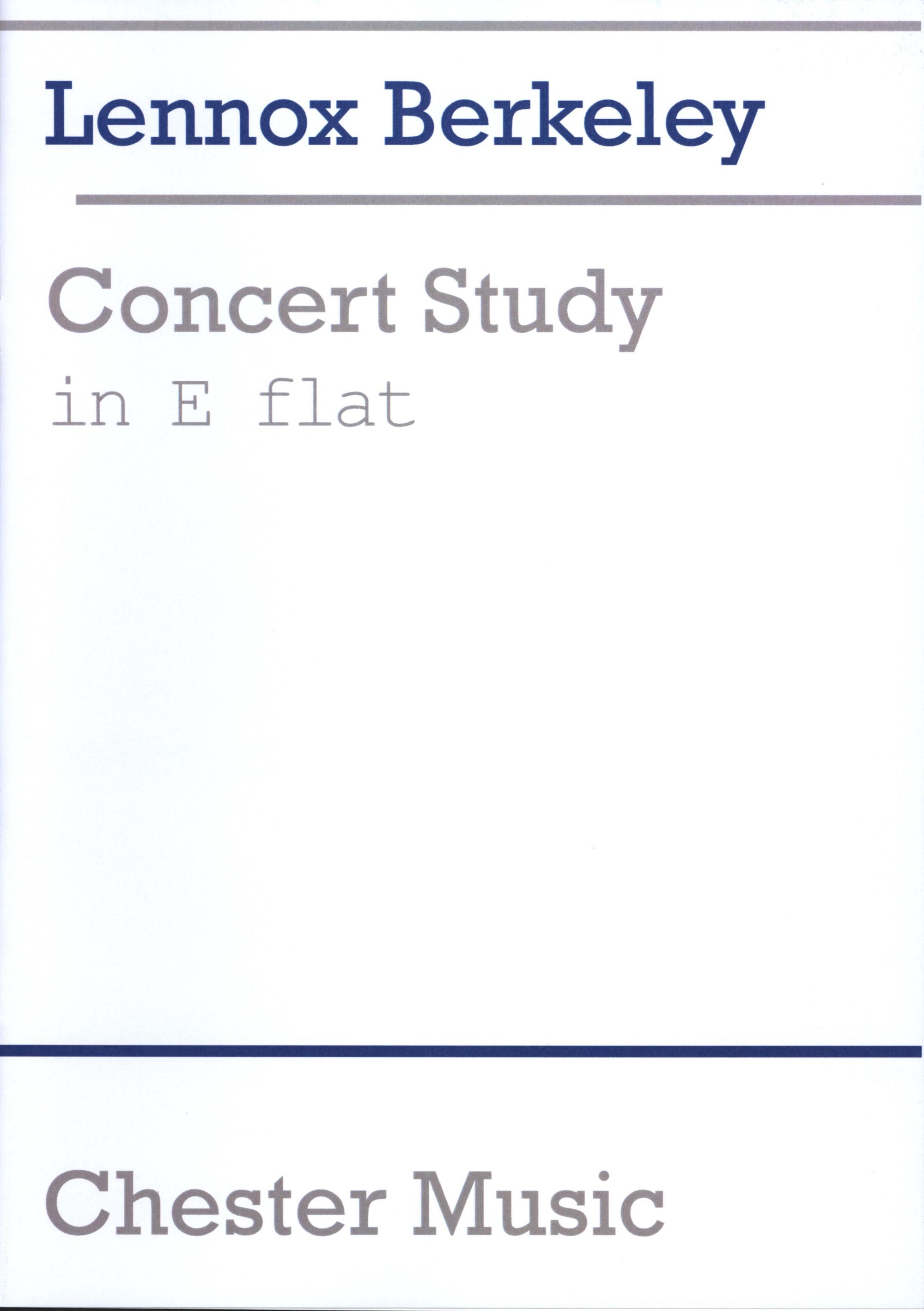 Berkeley: Concert Study in E-flat, Op. 48, No. 2