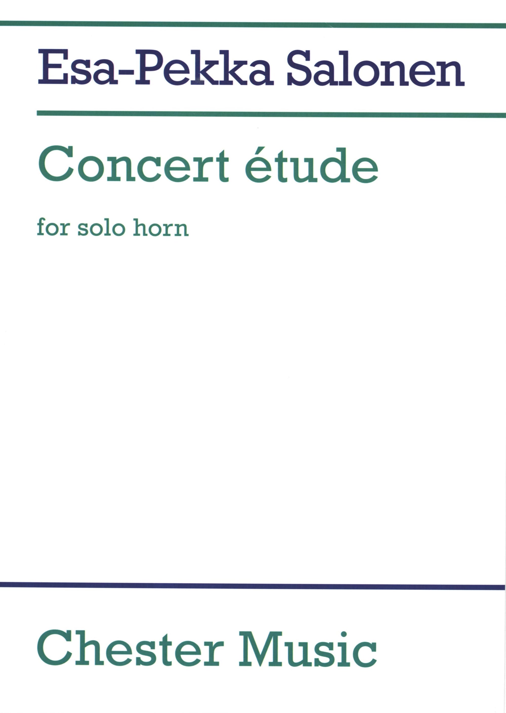 Salonen: Concert étude for Solo Horn