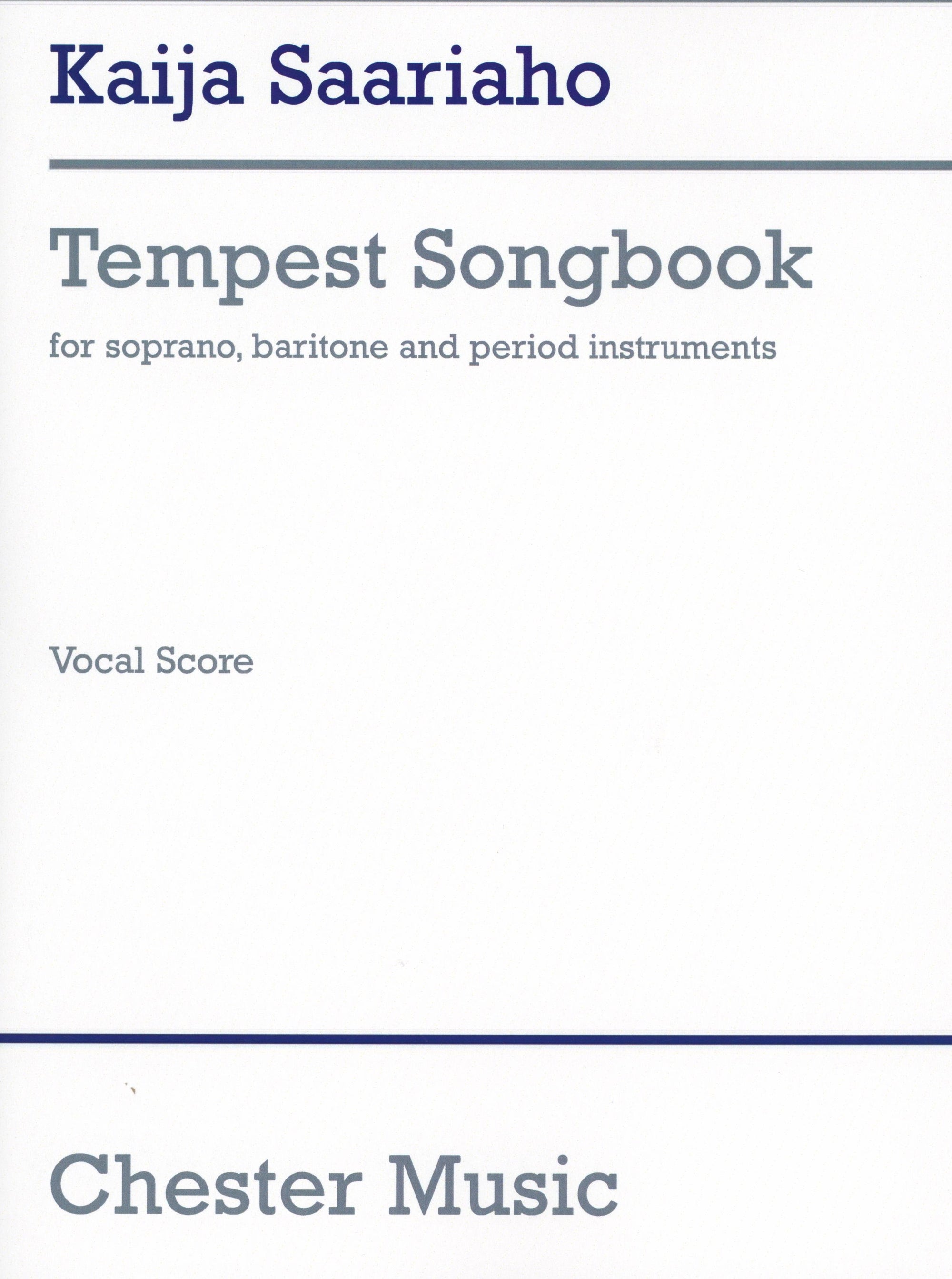 Saariaho: Tempest Songbook