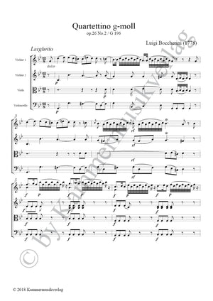 Boccherini: String Quartet in G Minor, G 196, Op. 26, No. 2