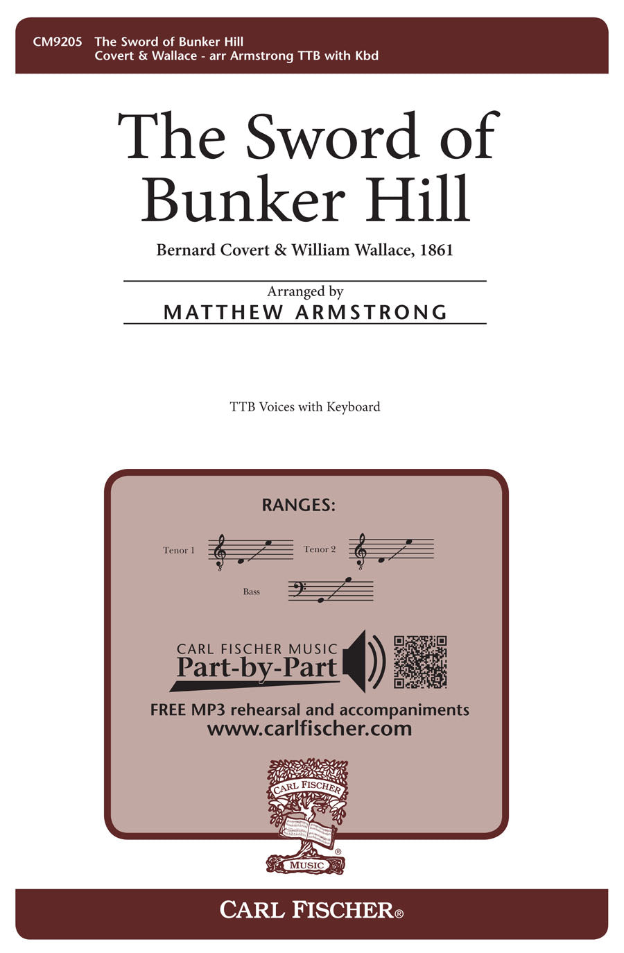 Covert & Wallace: The Sword of Bunker Hill (arr. for TTB & piano)