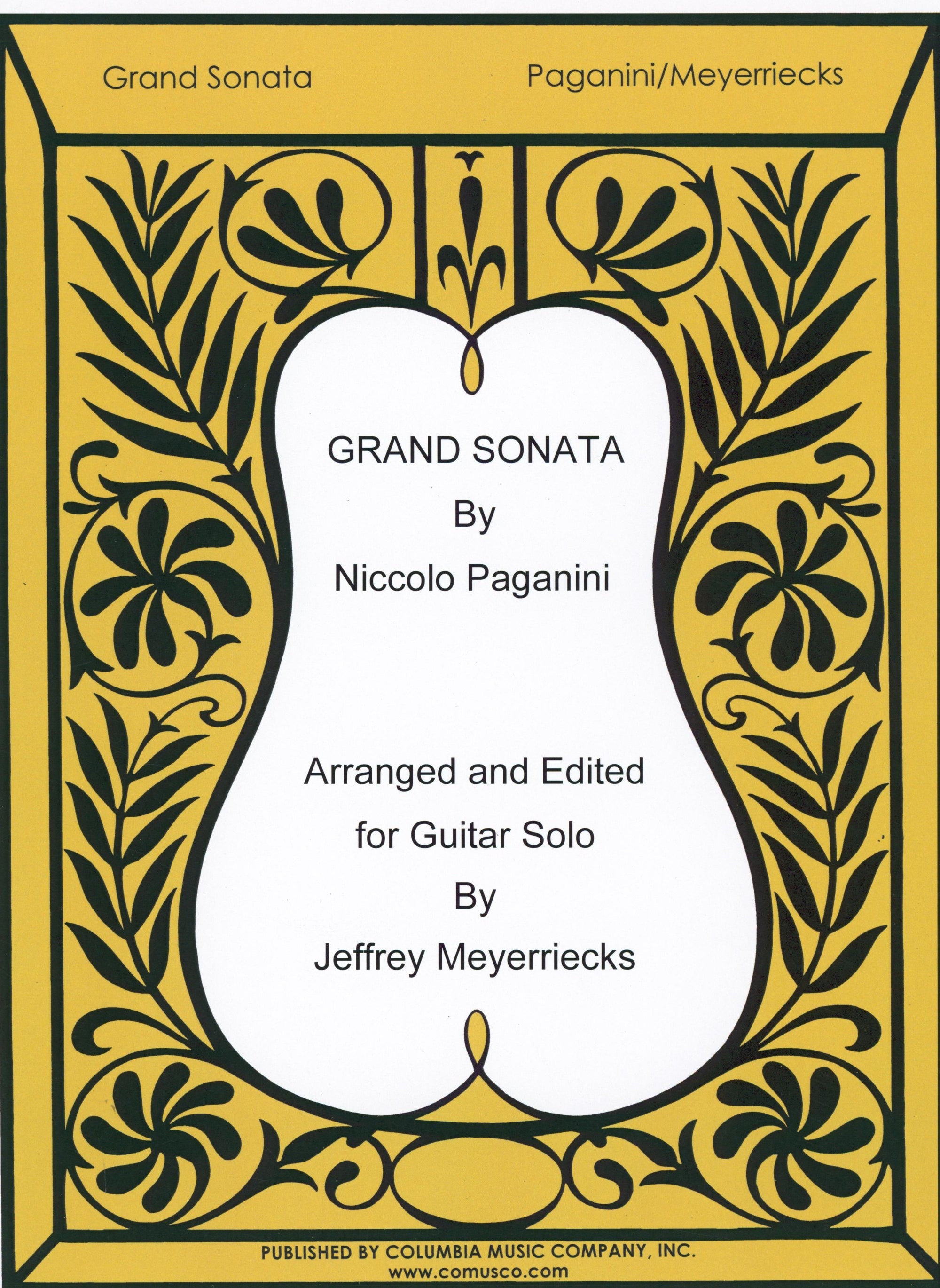Paganini: Grand Sonata in A Major (arr. for solo guitar)