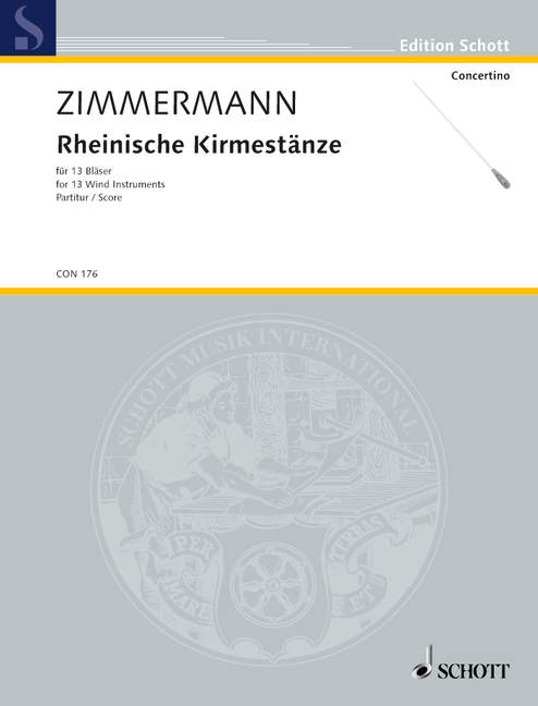 Zimmermann: Rheinische Kirmestänze (Version for 13 Wind Instruments)