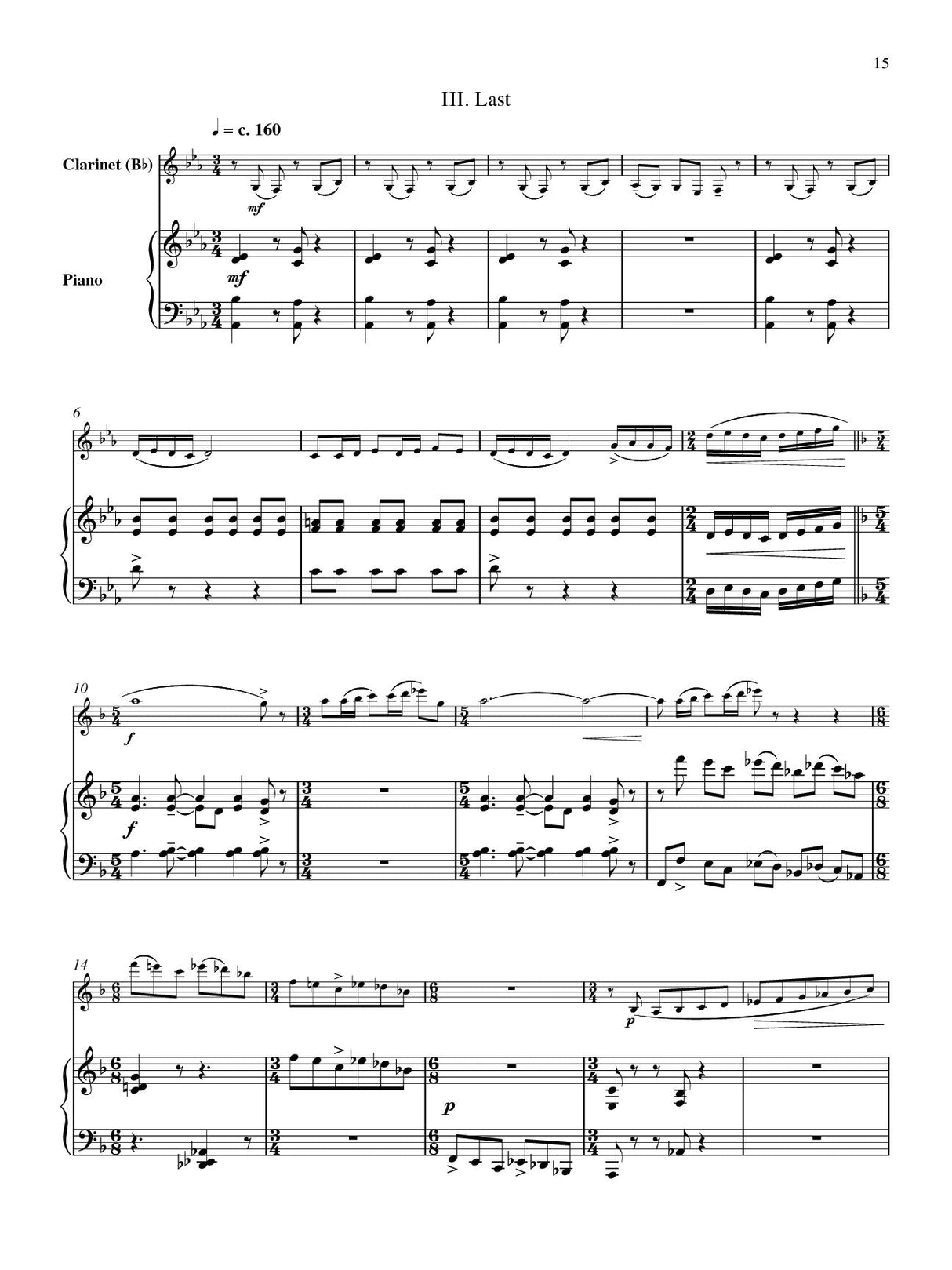 Schocker: Clarinet Sonata No. 3