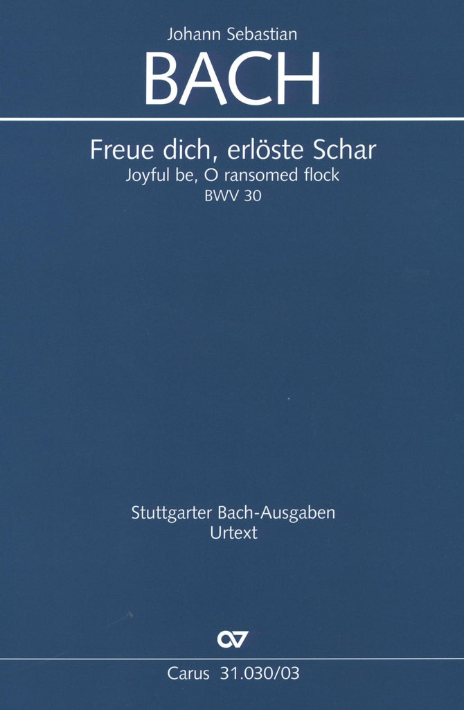Ficks　30　Freue　BWV　Schar,　erlöste　dich,　Bach:　Music