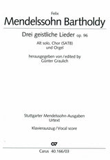Mendelssohn: Three Sacred Songs, Op. 96 (organ version)