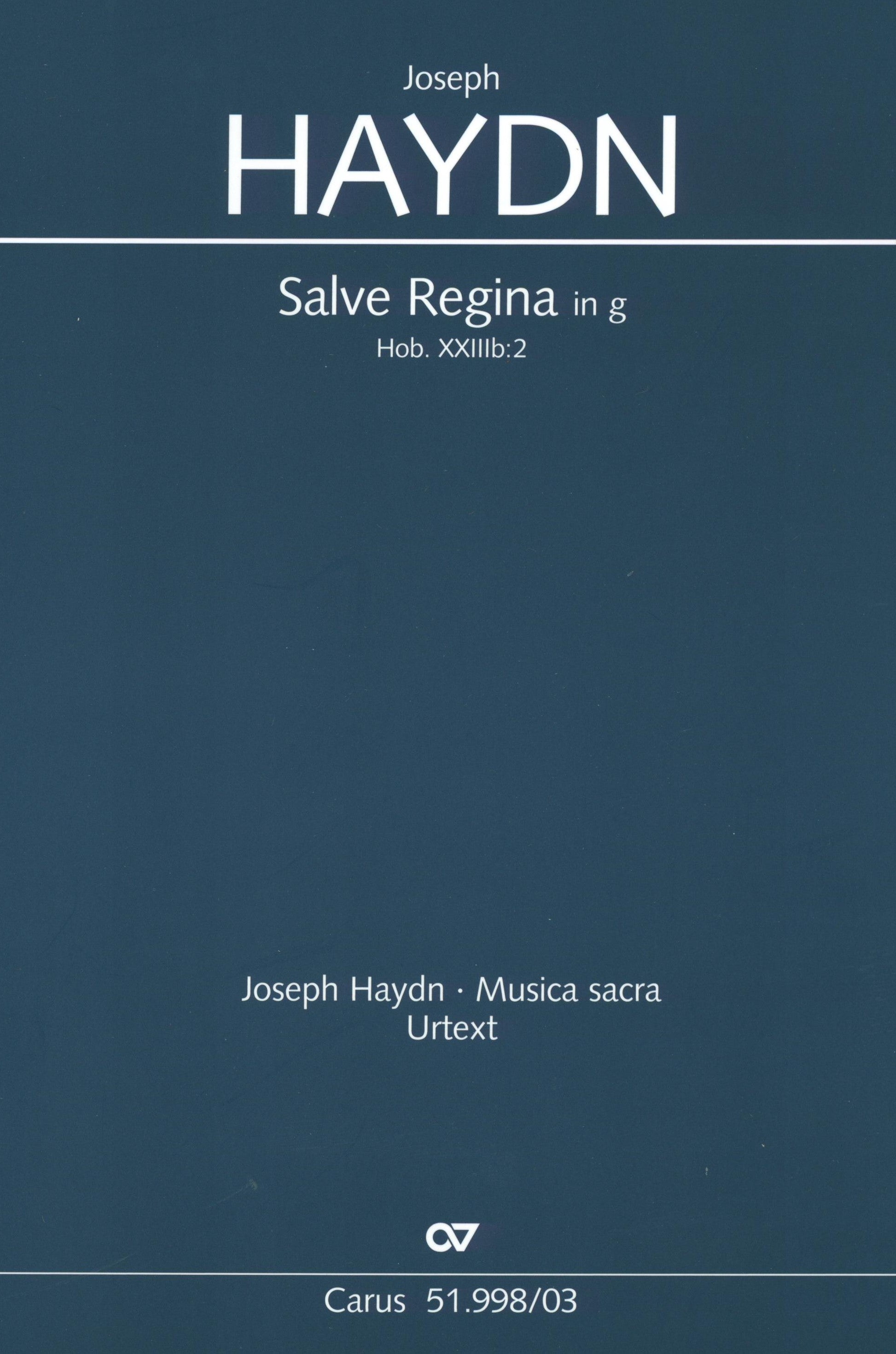 Haydn: Salve Regina in G Minor, Hob. XXIIIb:2