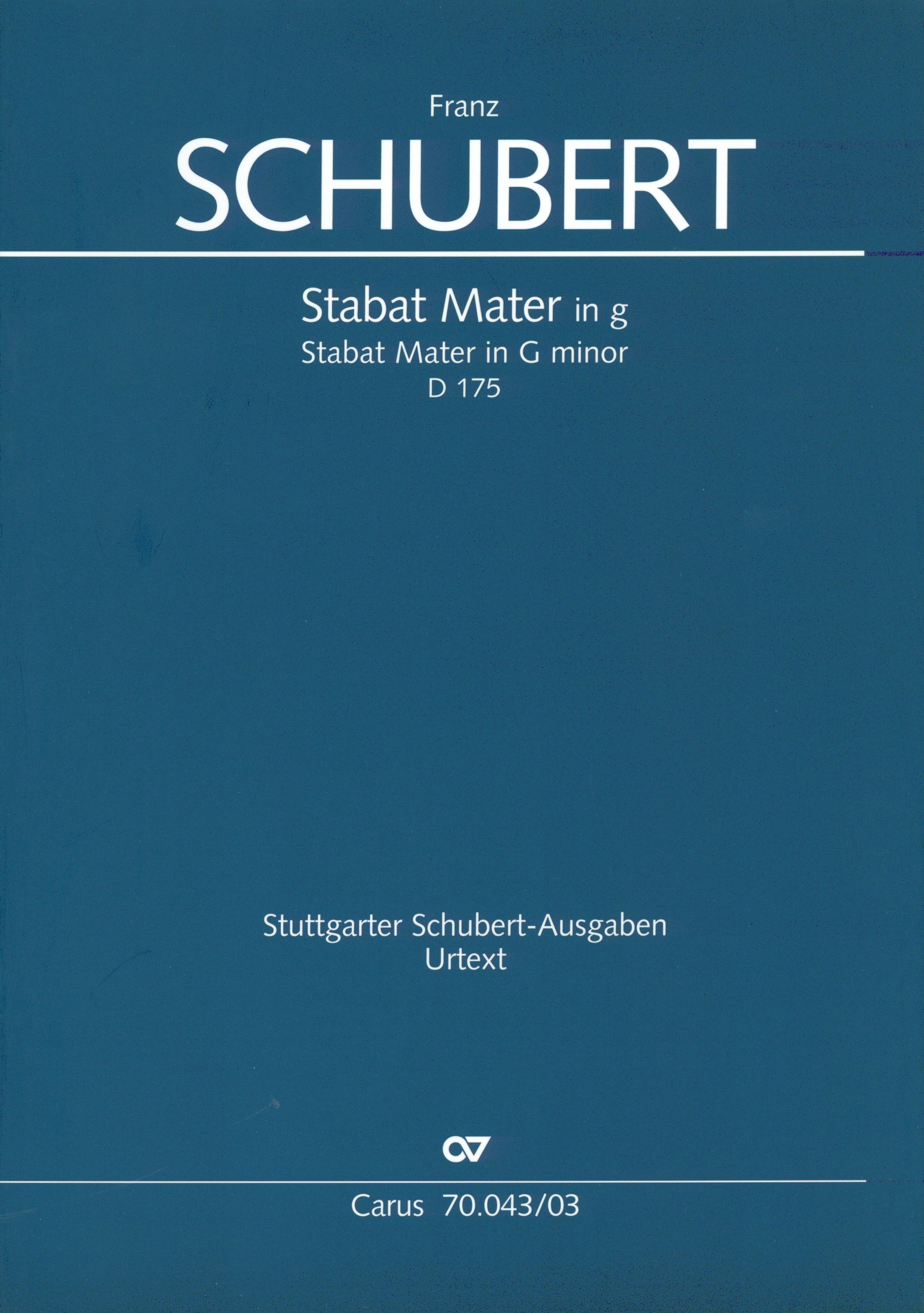 Schubert: Stabat Mater in G Minor, D. 175