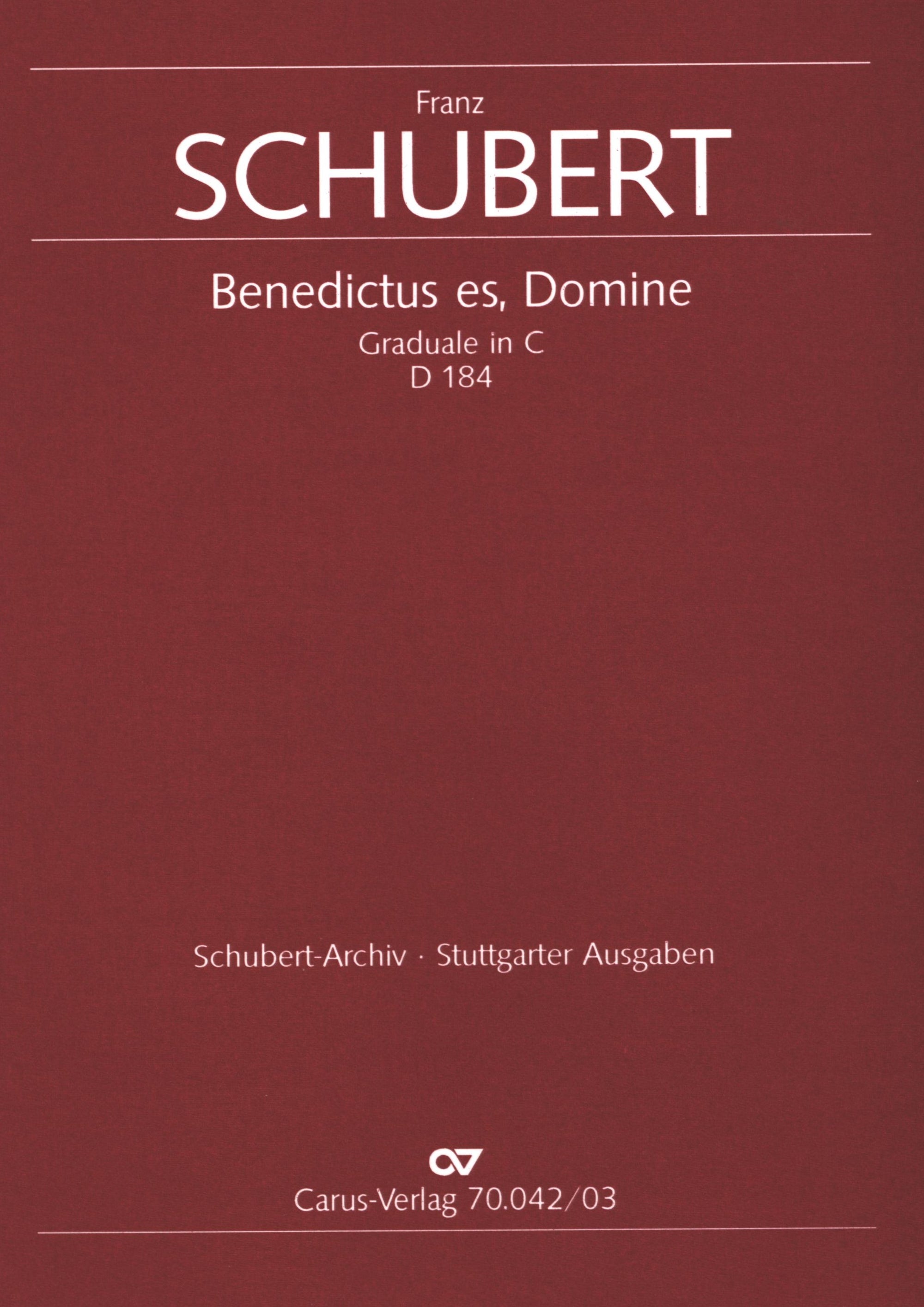 Schubert: Graduale in C Major, D 184, Op. 150 posth.