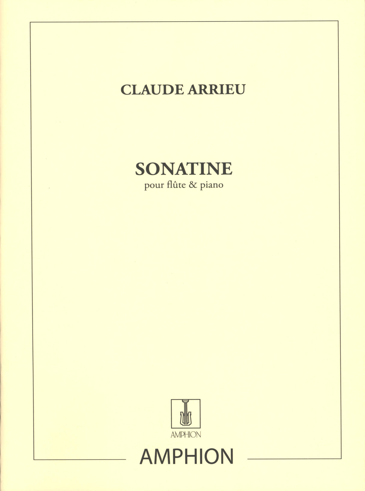 Arrieu: Sonatine for Flute and Piano