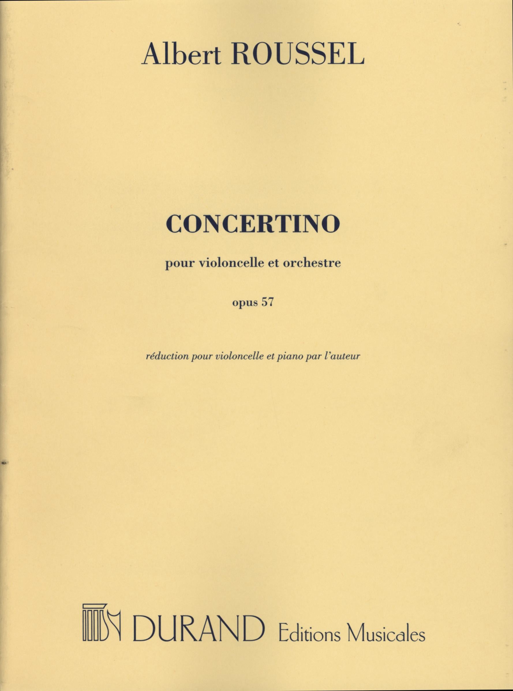 Roussel: Cello Concertino, Op. 57