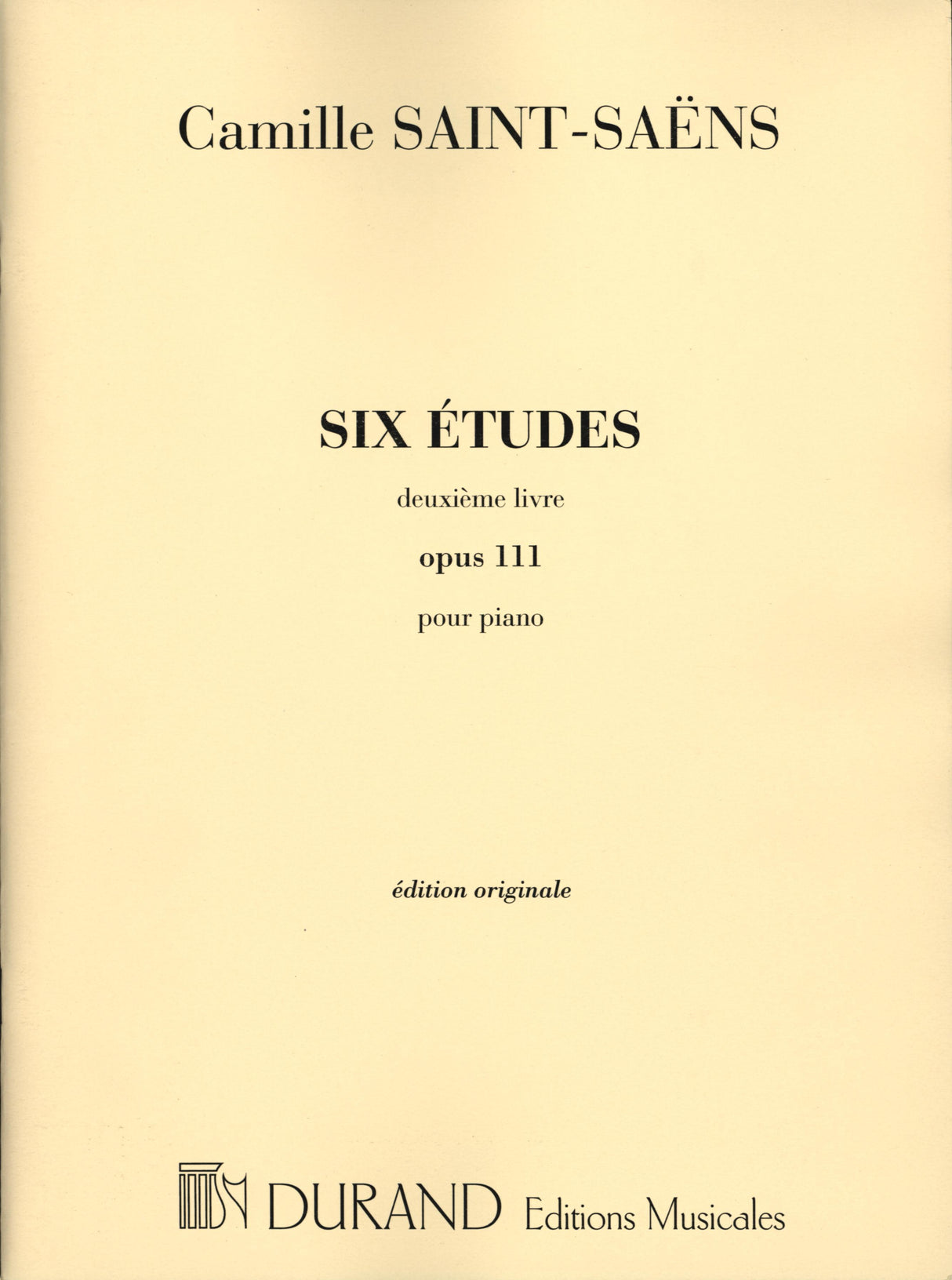 Saint-Saëns: 6 Etudes, Op. 111