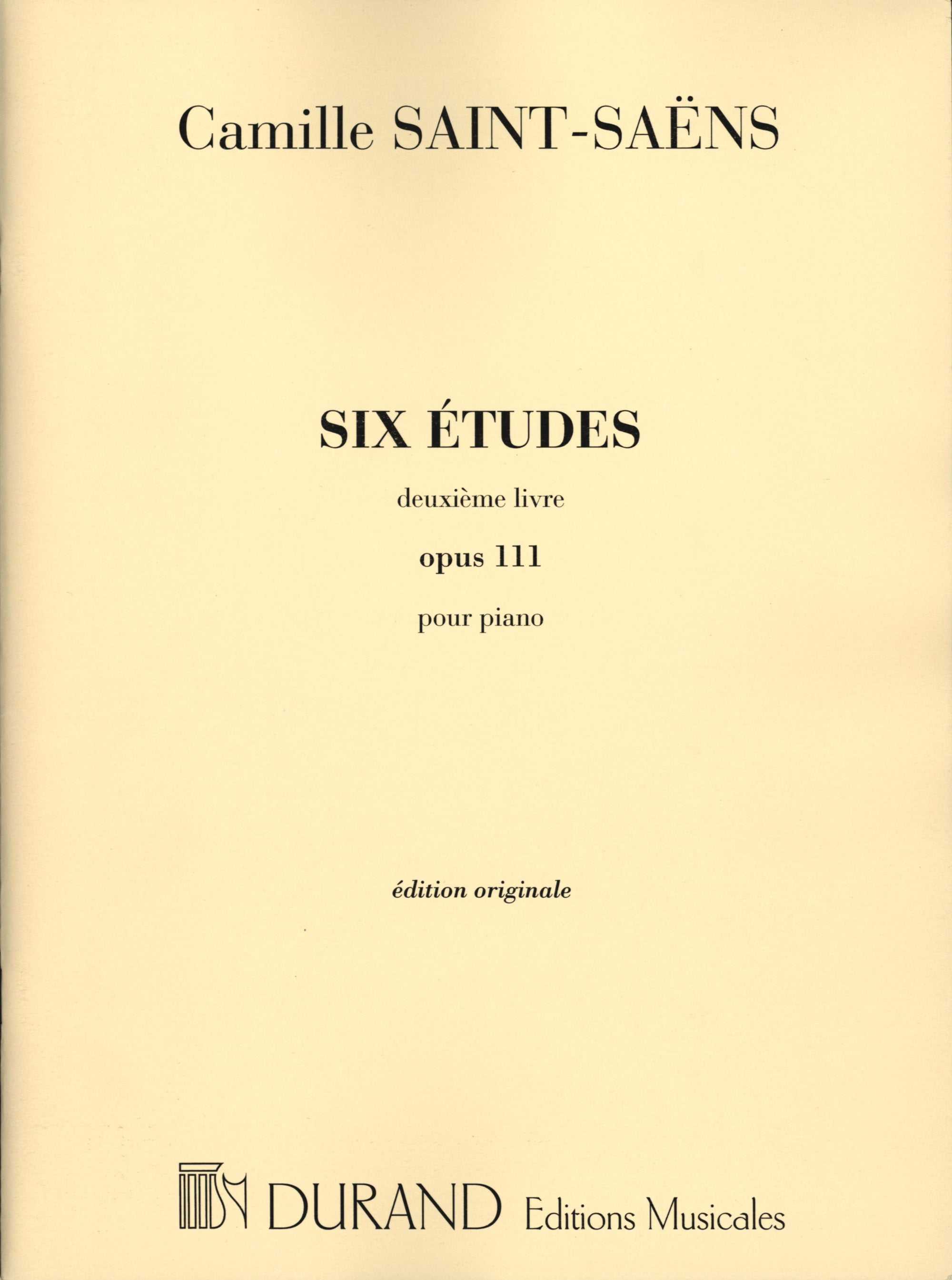 Saint-Saëns: 6 Etudes, Op. 111