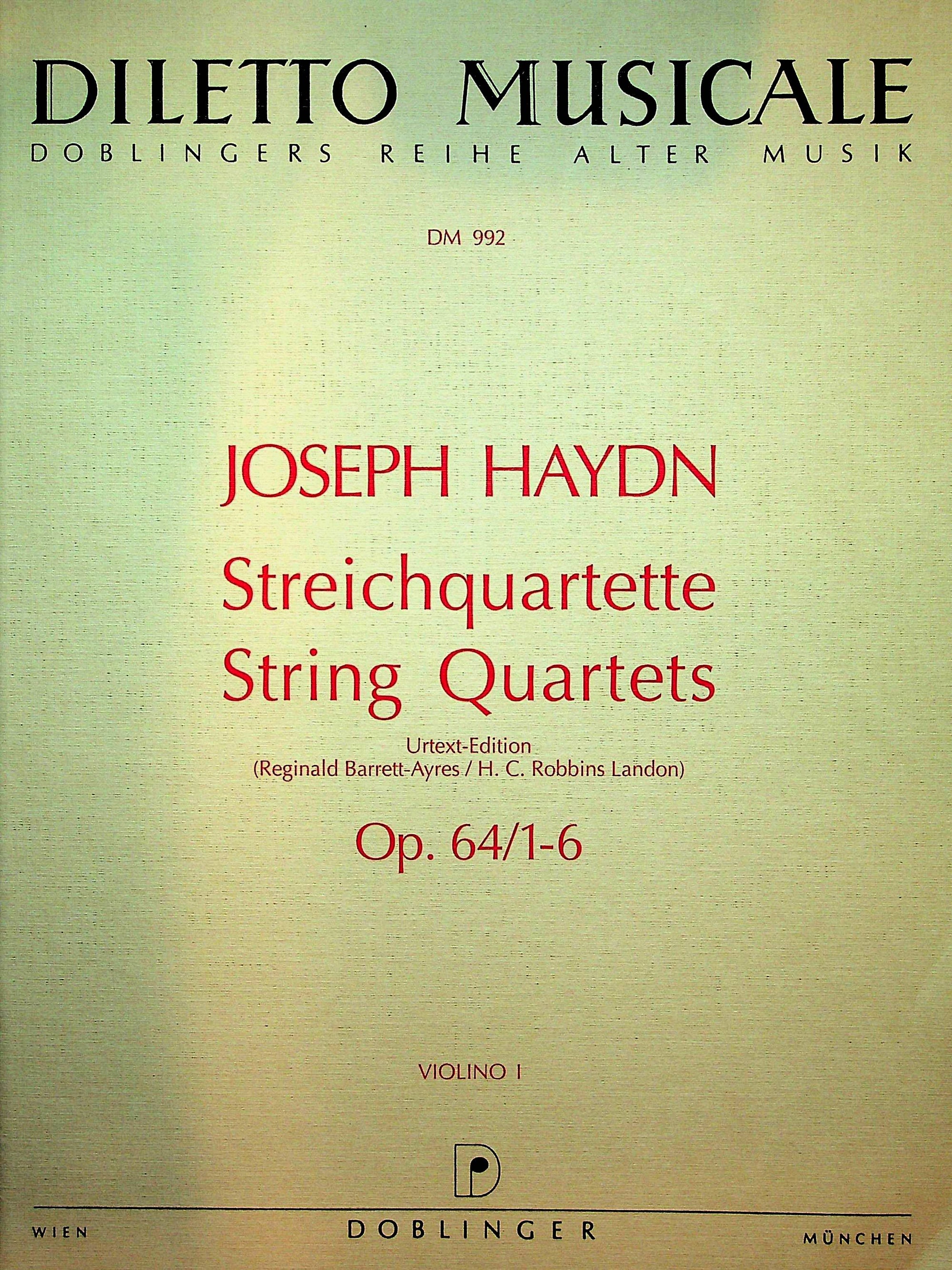 Haydn: String Quartets, Op. 64, Hob. III:63-68