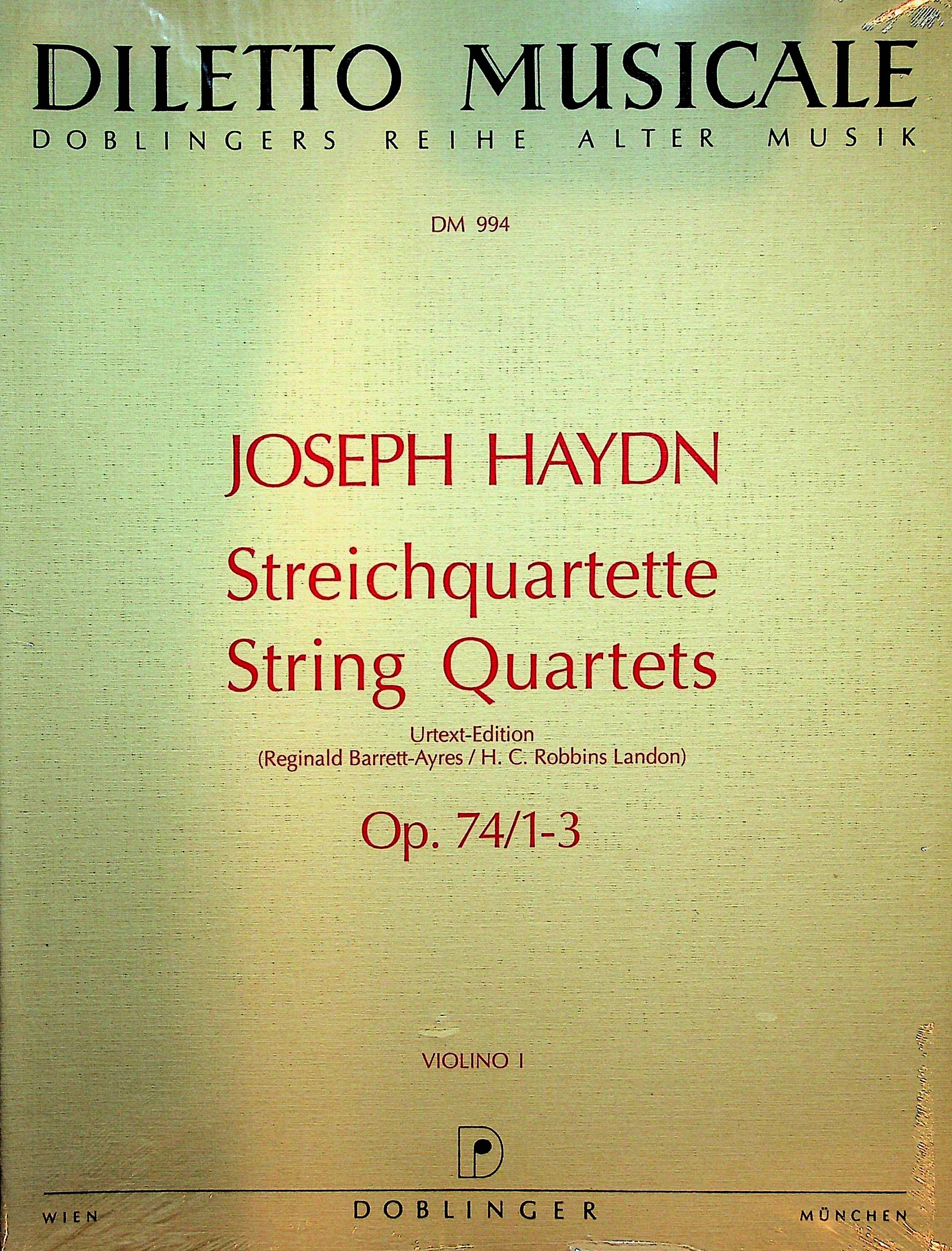 Haydn: String Quartets, Op. 74, Hob. III:72-74
