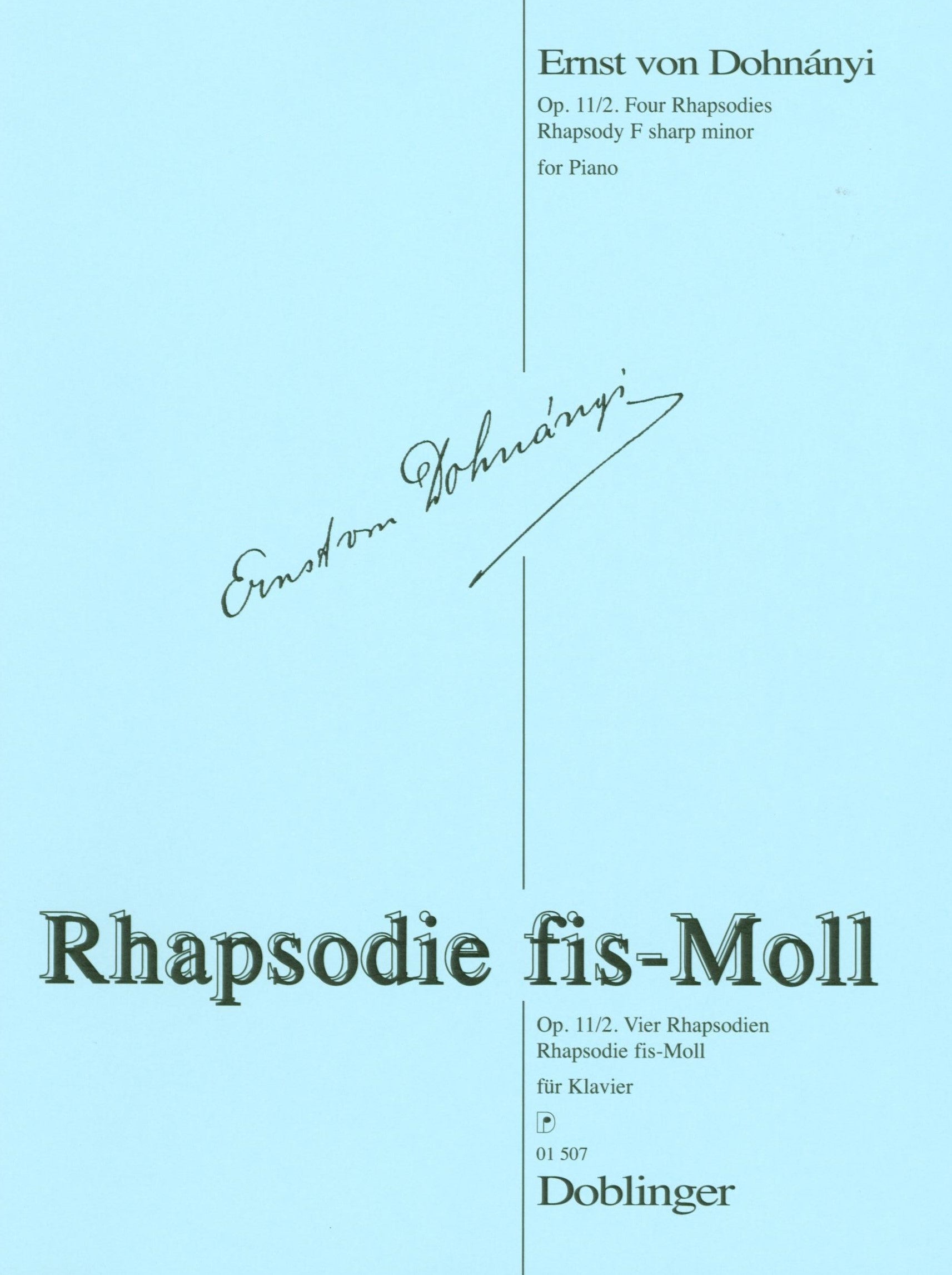 Dohnányi: Rhapsody in F-sharp Minor, Op. 11, No. 2
