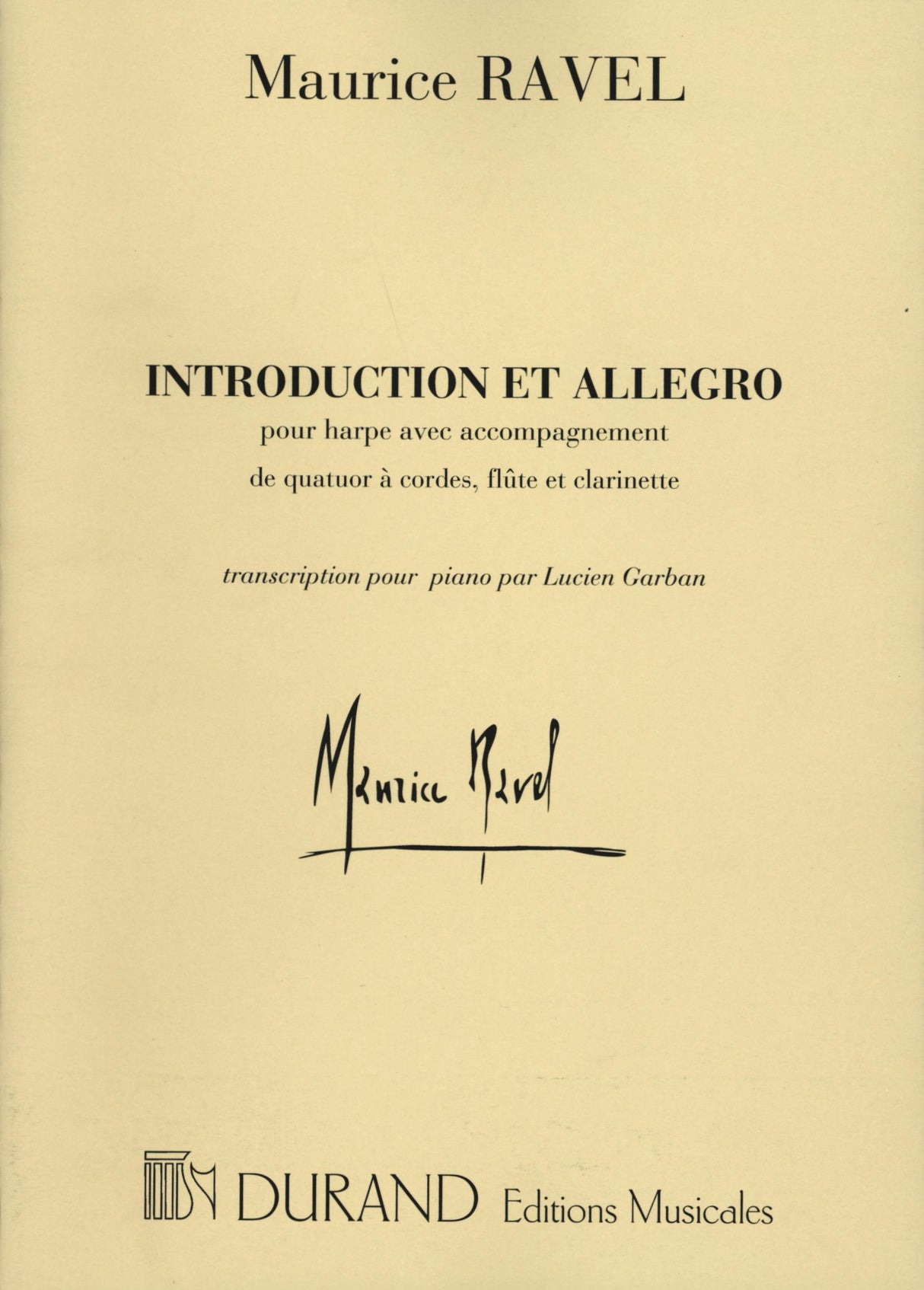 Ravel: Introduction and Allegro (arr. for solo piano)