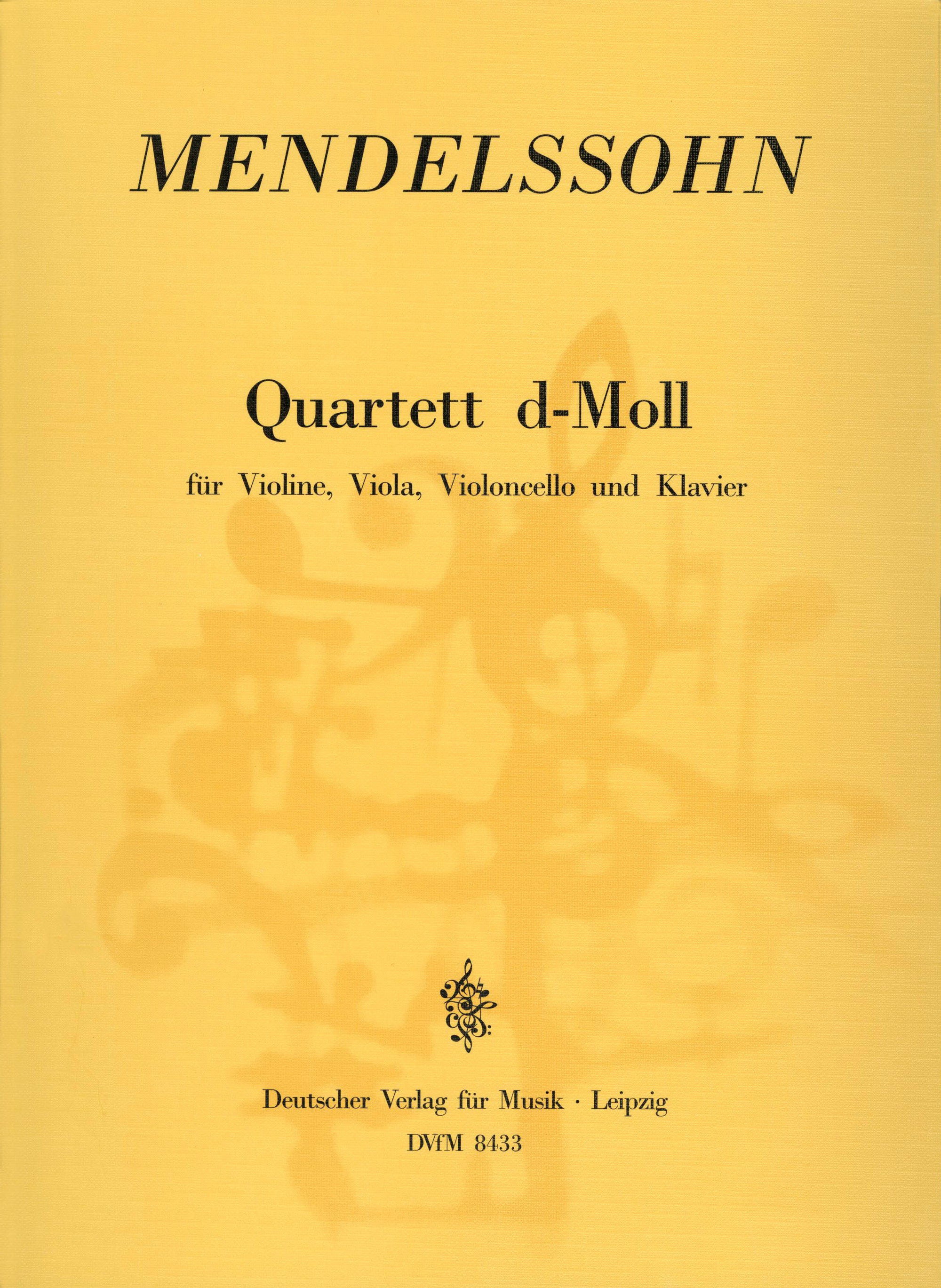 Mendelssohn: Piano Quartet in D Minor, MWV Q 10