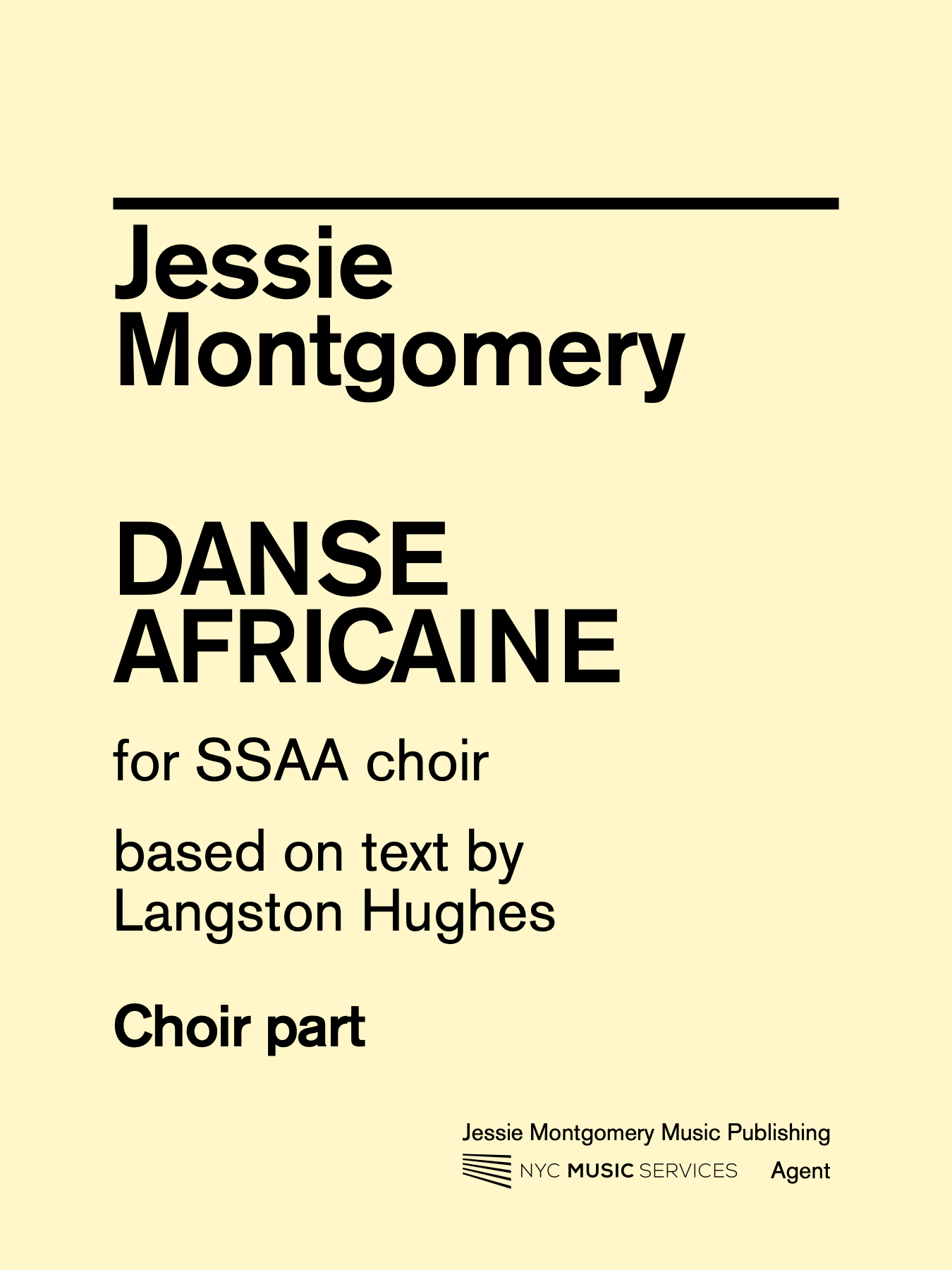 Montgomery: Danse Africaine