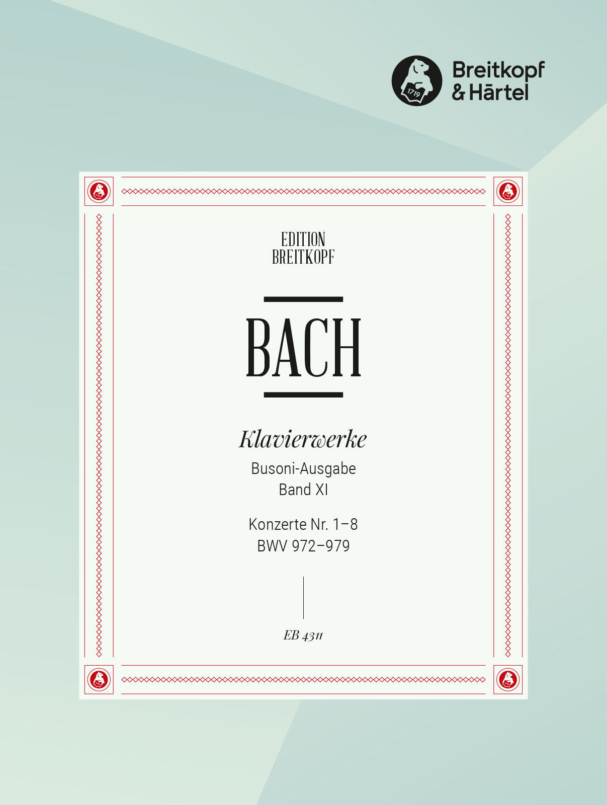 Bach: Keyboard Concertos after Different Composers, BWV 972-979