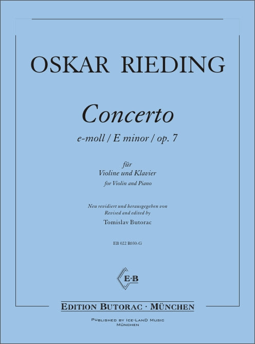 Rieding: Violin Concerto in E Minor, Op. 7