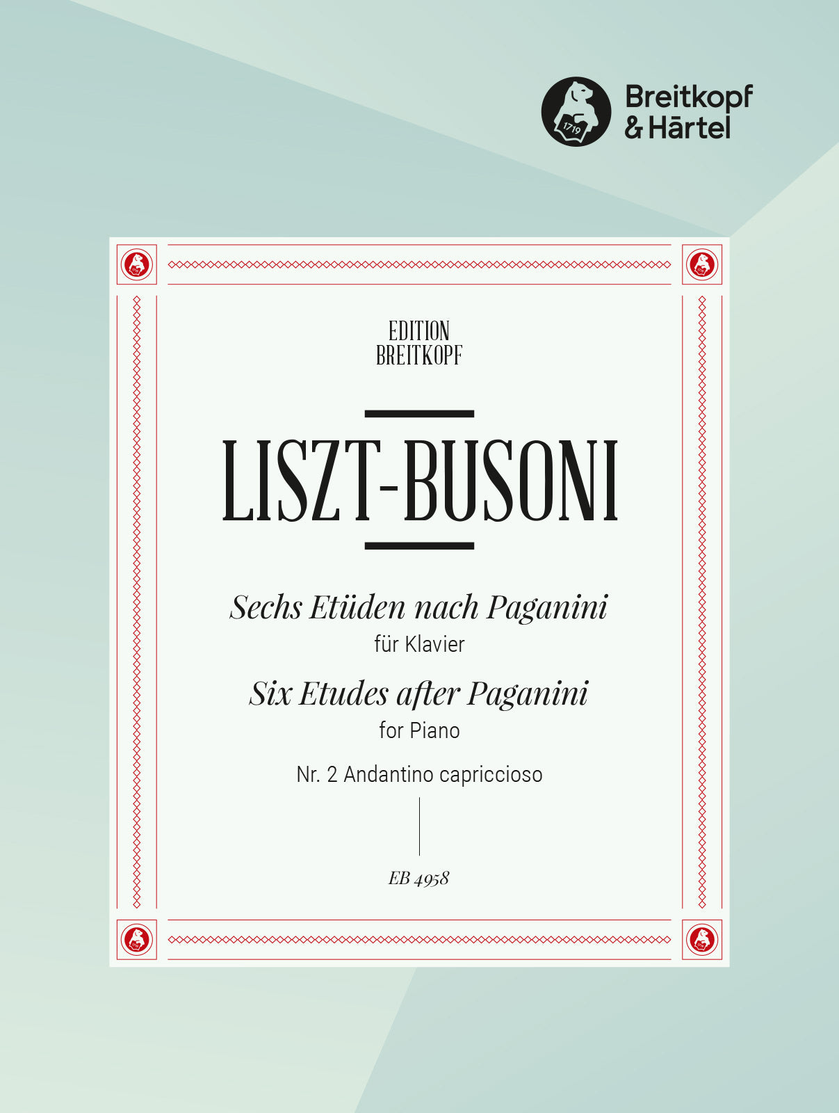 Liszt-Busoni: Etude No. 2 after Paganini - "Andantino capriccioso"