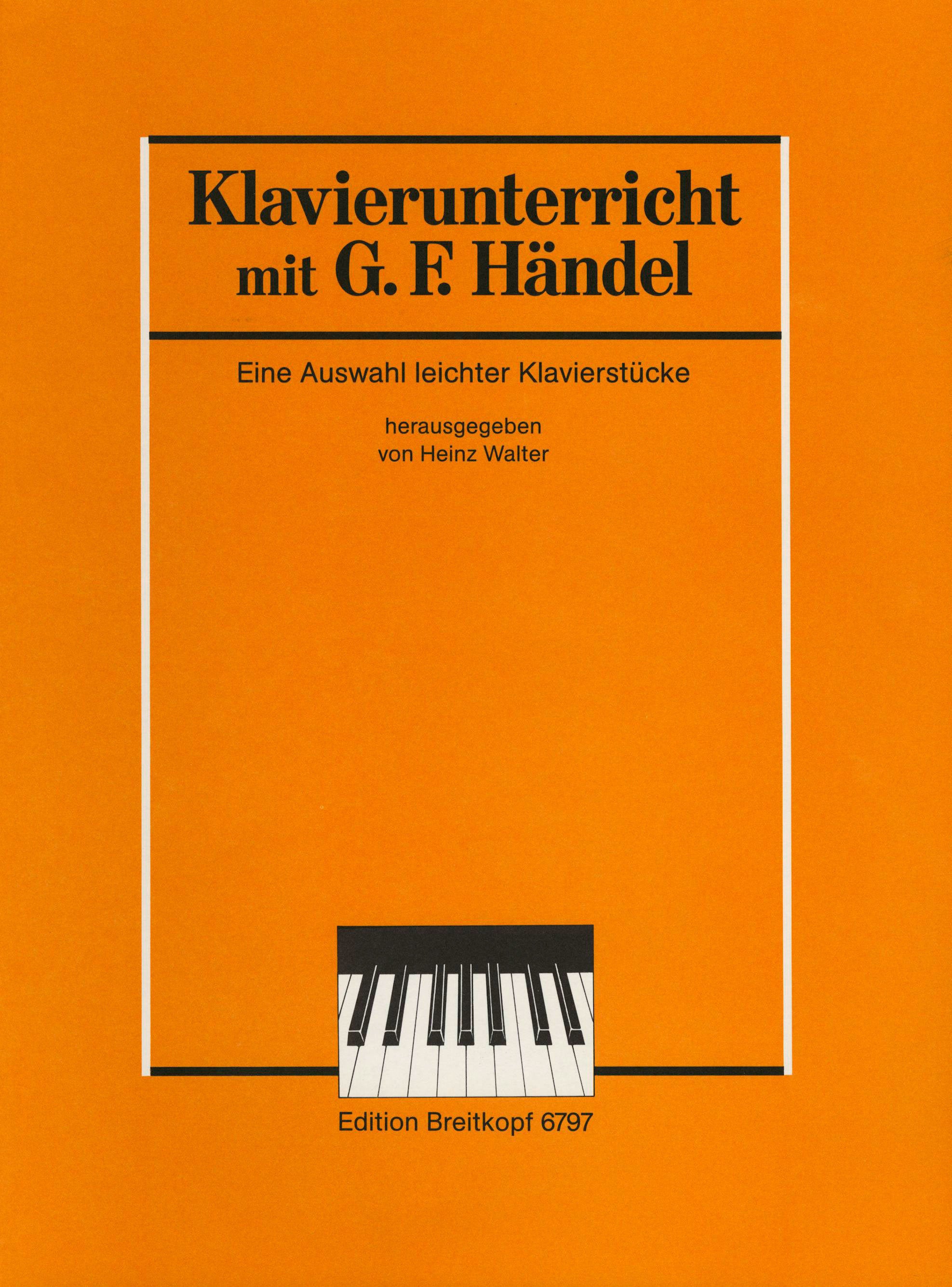 Easy Piano Pieces by Handel