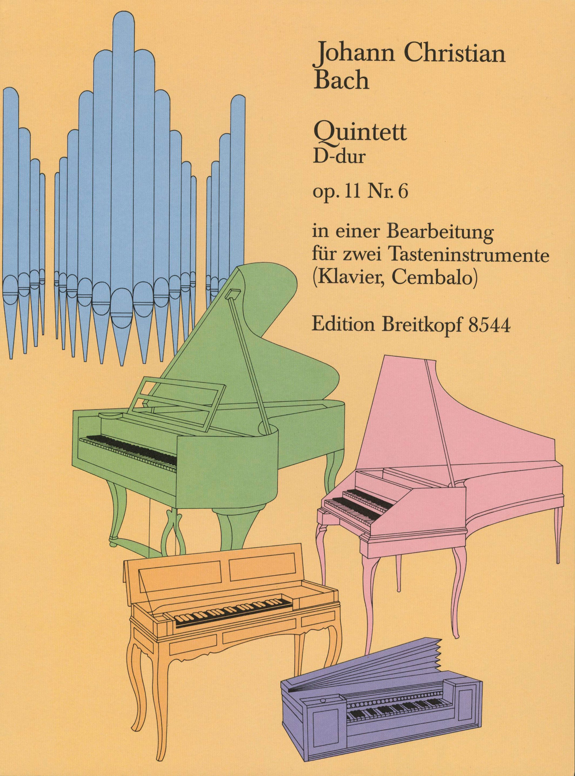 Bach: Quintet in D Major, Op. 11, No. 6 (arr. for 2 keyboard instruments)