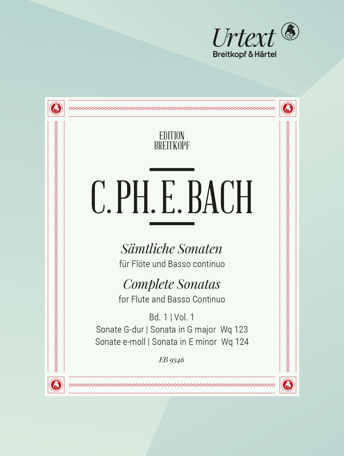 C.P.E. Bach: Flute Sonatas in G Major and E Minor, Wq. 123 & 124