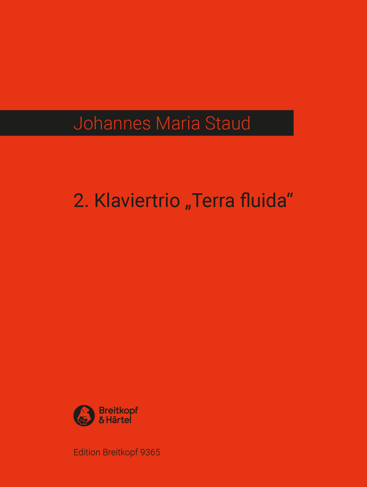 Staud: Piano Trio No. 2 "Terra Fluida"