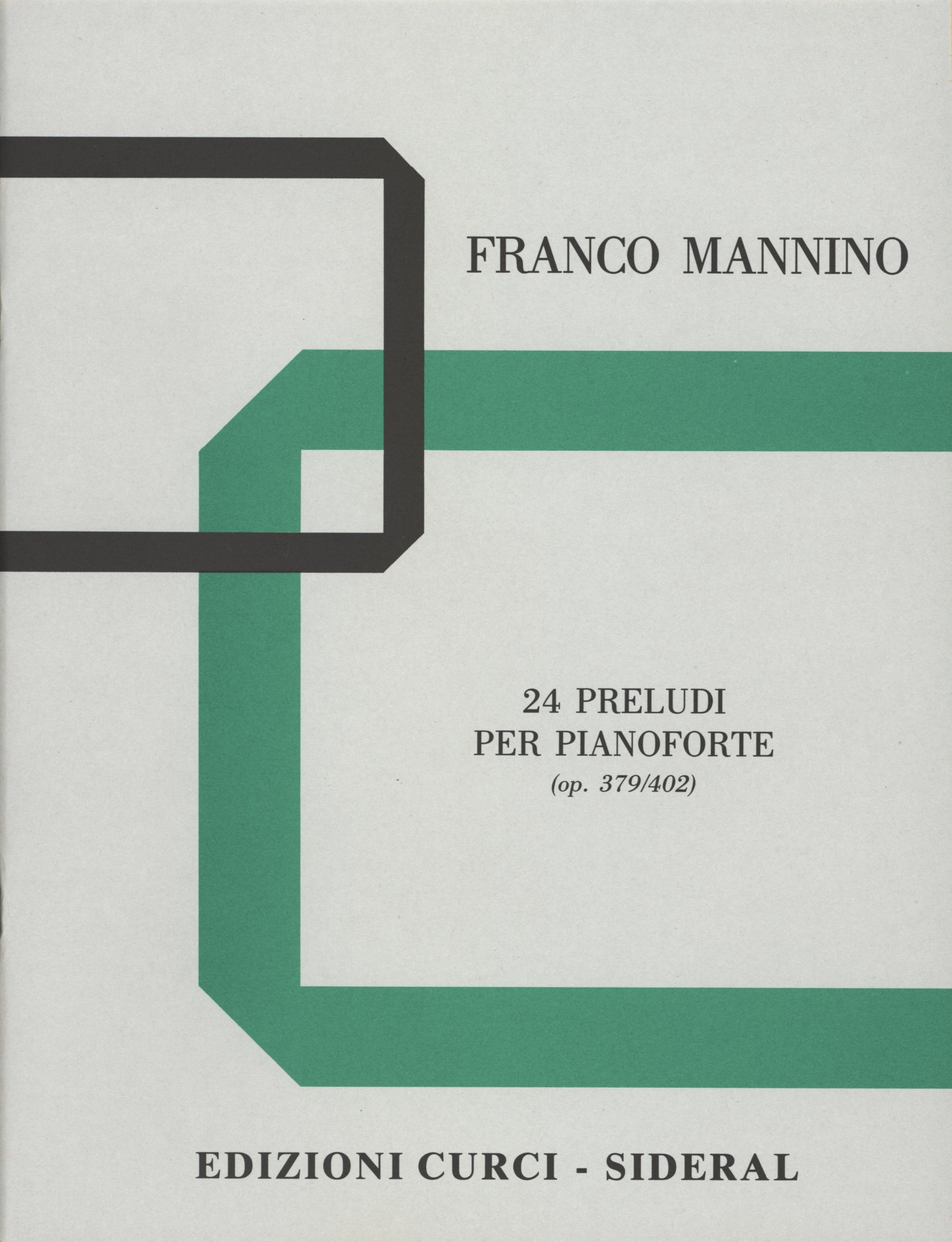 Mannino: 24 Preludes, Opp. 379-402