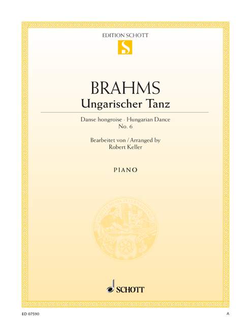 Brahms: Hungarian Dance No. 6 (Version for Solo Piano - Easy Arrangement)