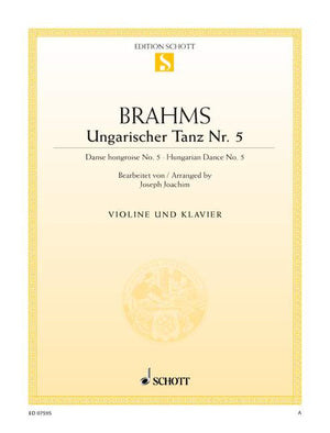 Brahms: Hungarian Dance No. 5 (arr. for violin & piano)