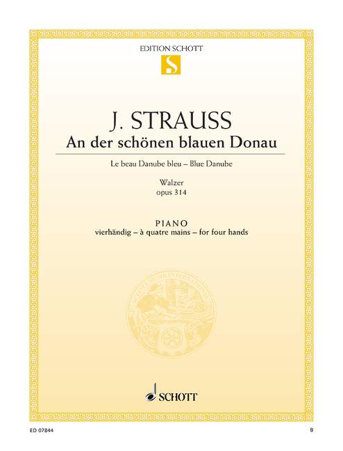 J. Strauss: The Blue Danube, Op. 314 (arr. for piano 4-hands)