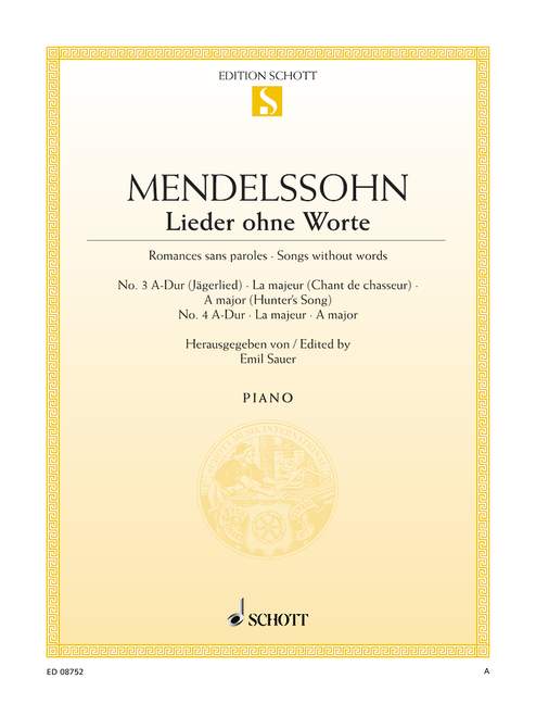 Mendelssohn: Songs without Words, Op. 19b, Nos. 3 & 4