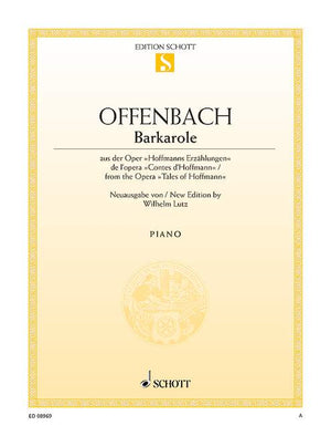 Offenbach: Barcarolle from "Tales of Hoffmann" (arr. for piano)