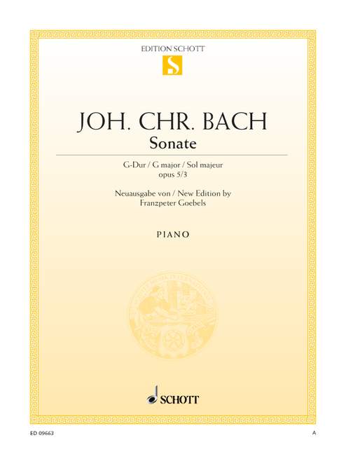 J.C. Bach: Keyboard Sonata in G Major, Op. 5, No. 3