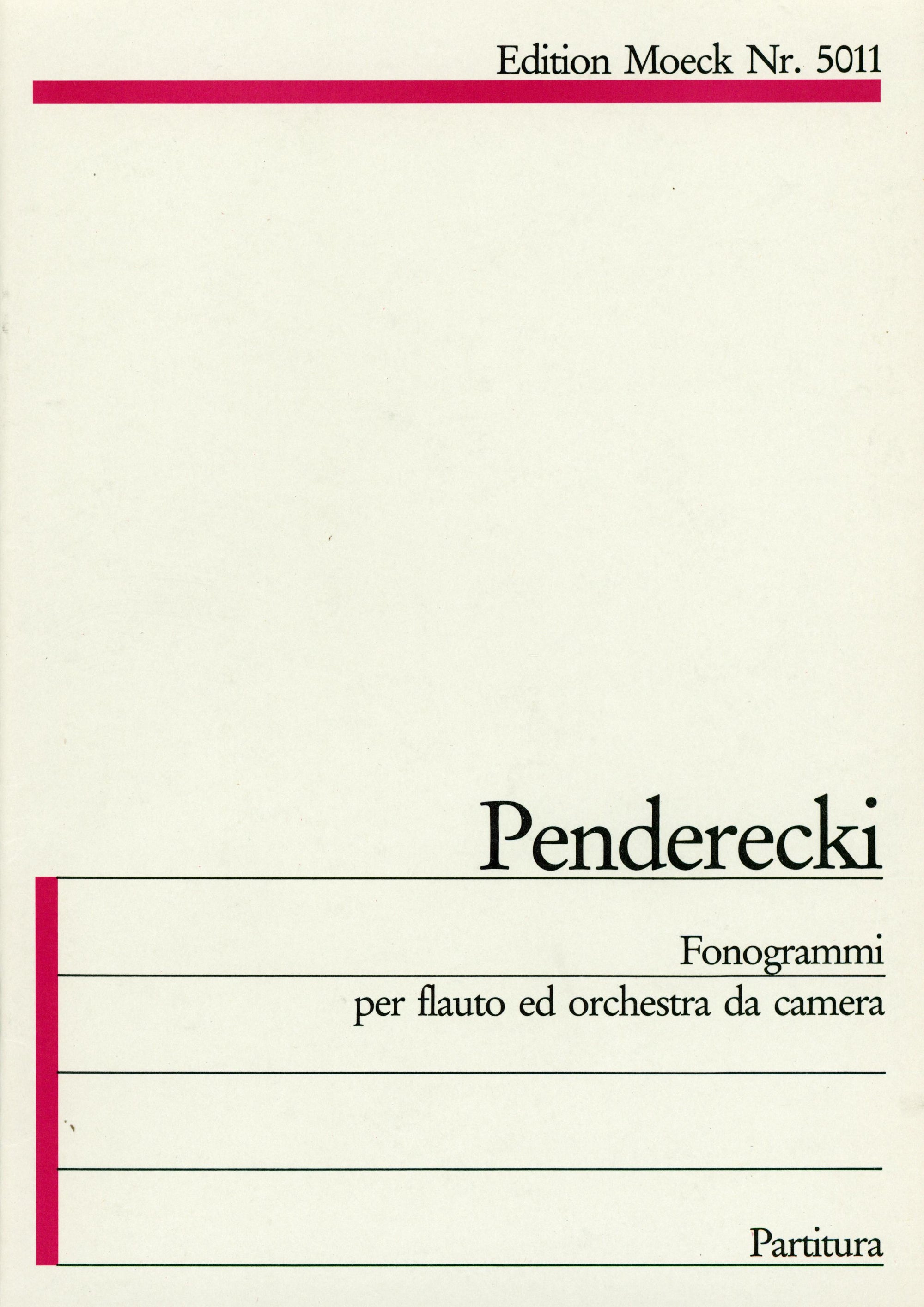 Penderecki: Fonogrammi