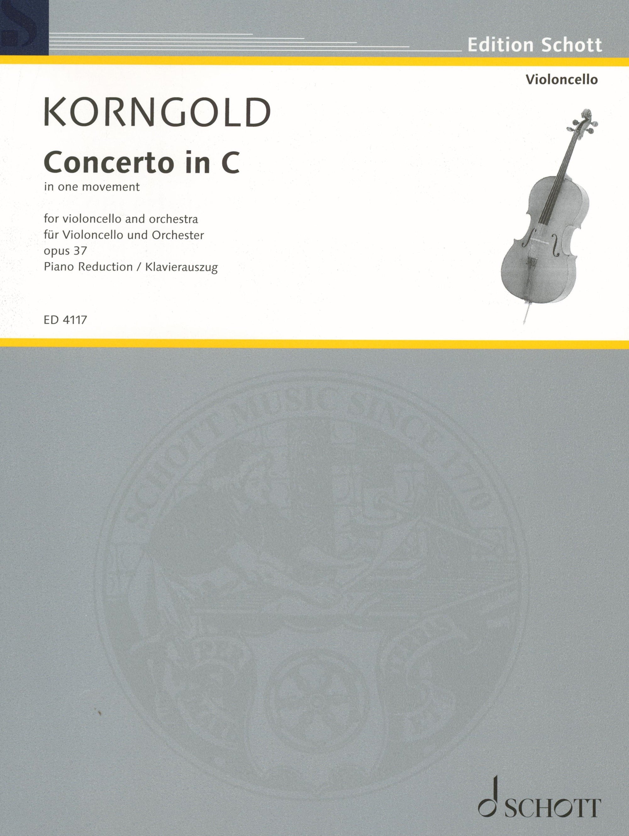 Korngold: Cello Concerto in C Major, Op. 37