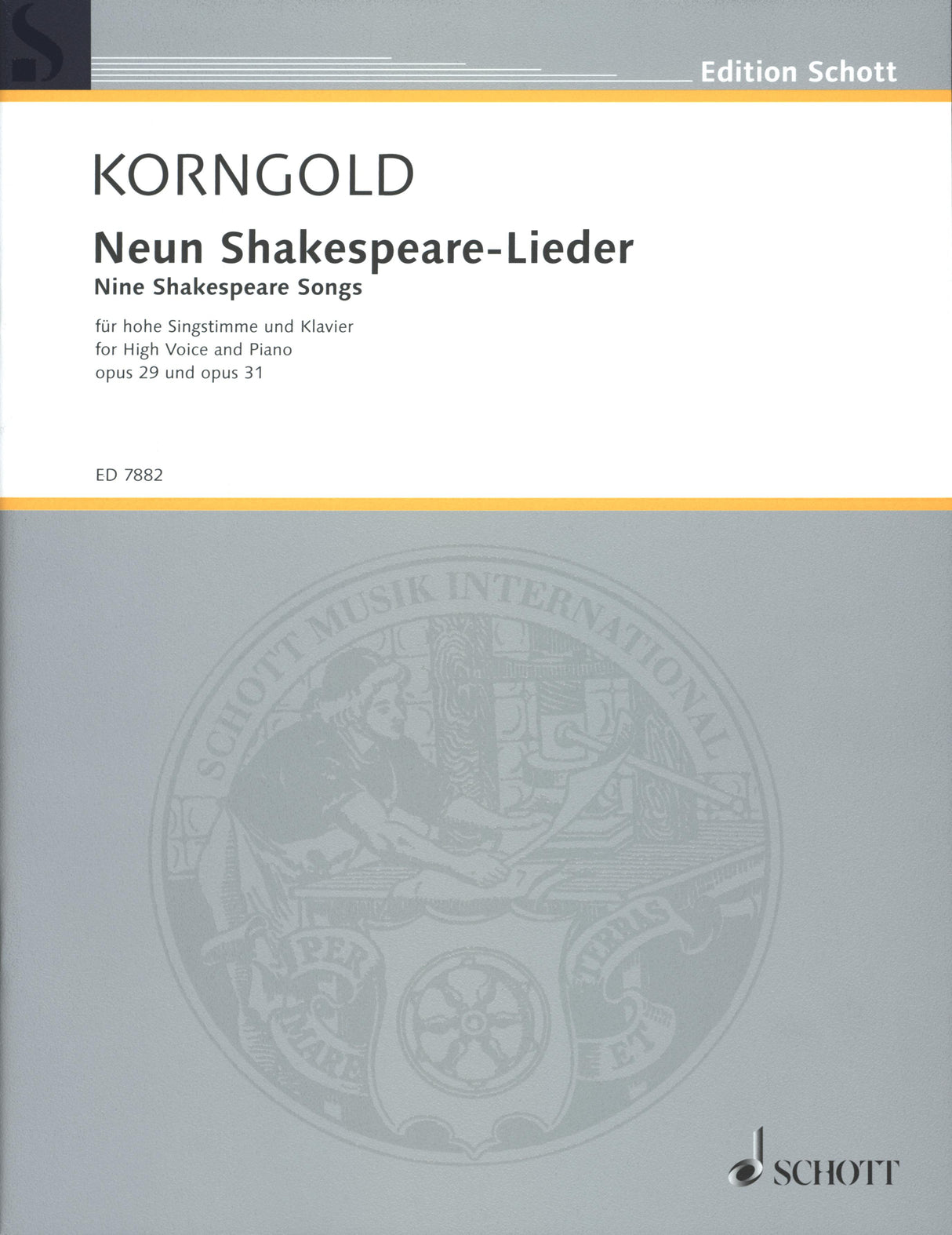Korngold: Shakespeare Songs, Opp. 29 & 31