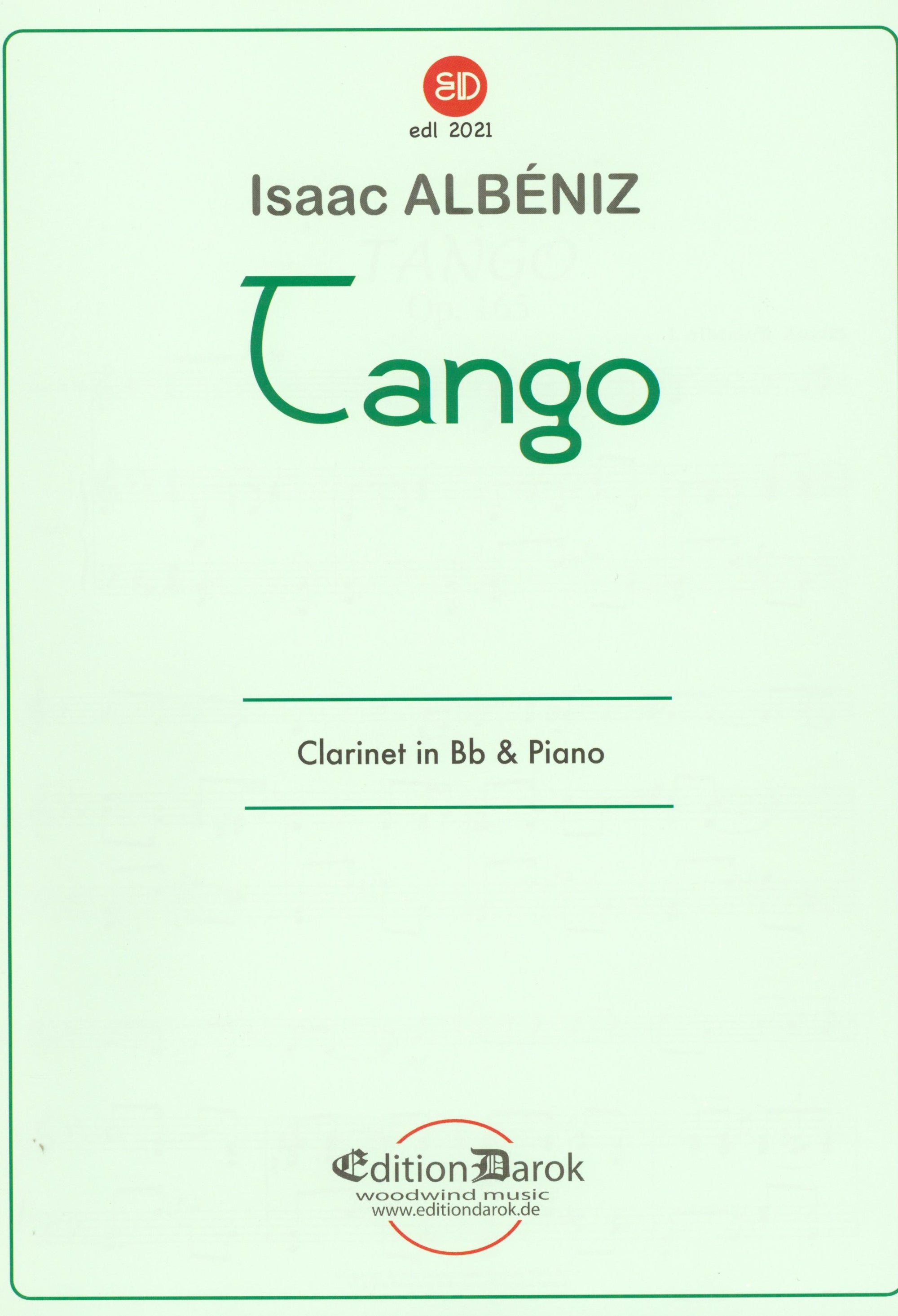 Albéniz: Tango (arr. for clarinet & piano)