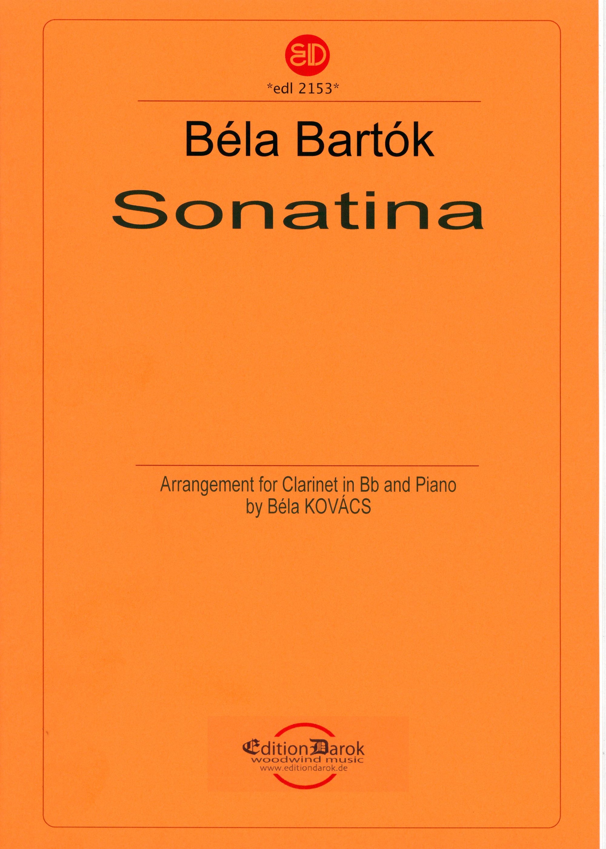 Bartók: Sonatina (arr. for clarinet and piano)